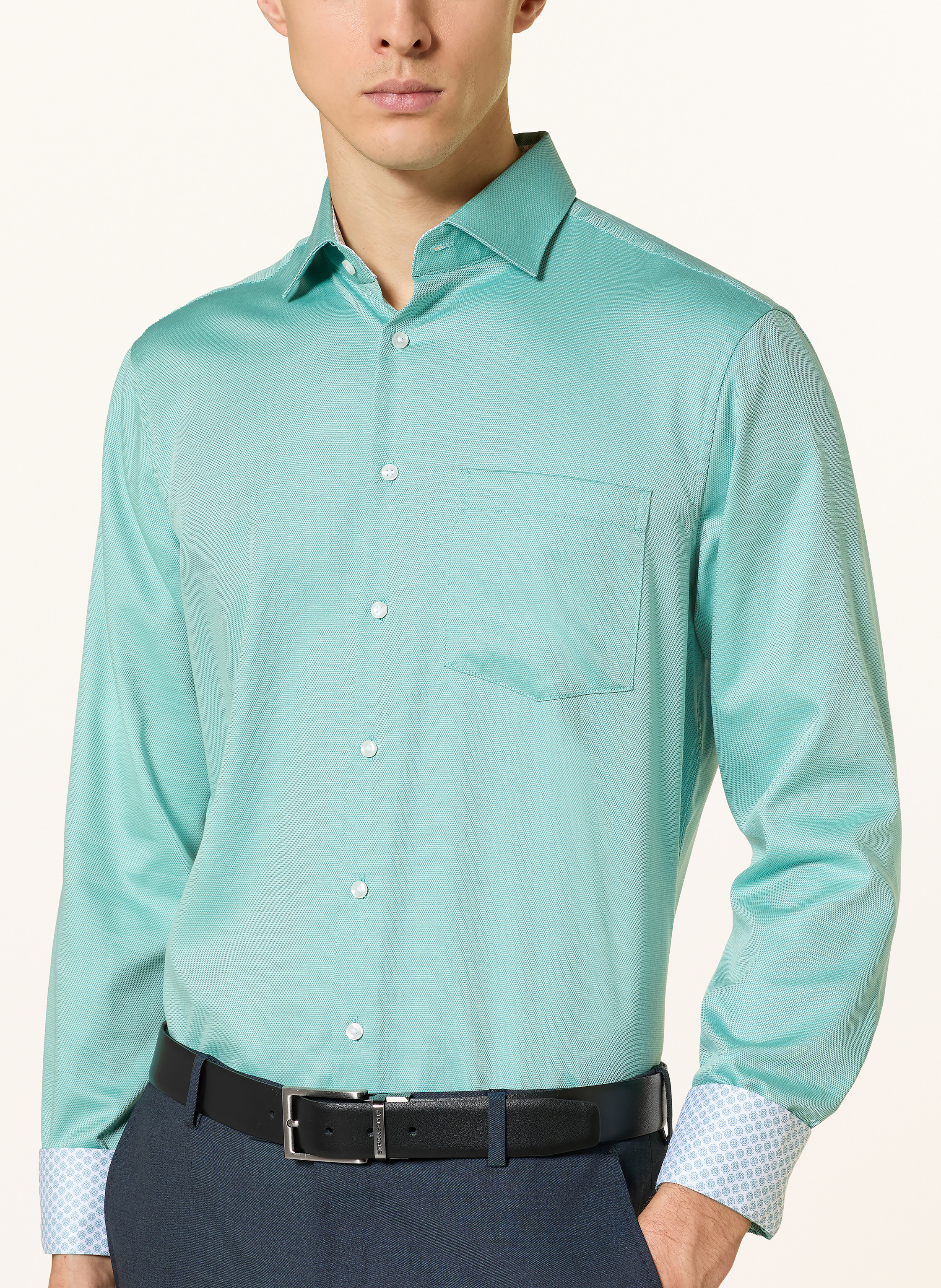 Thumbnail - Seidensticker Hemd Reguar Fit gruen