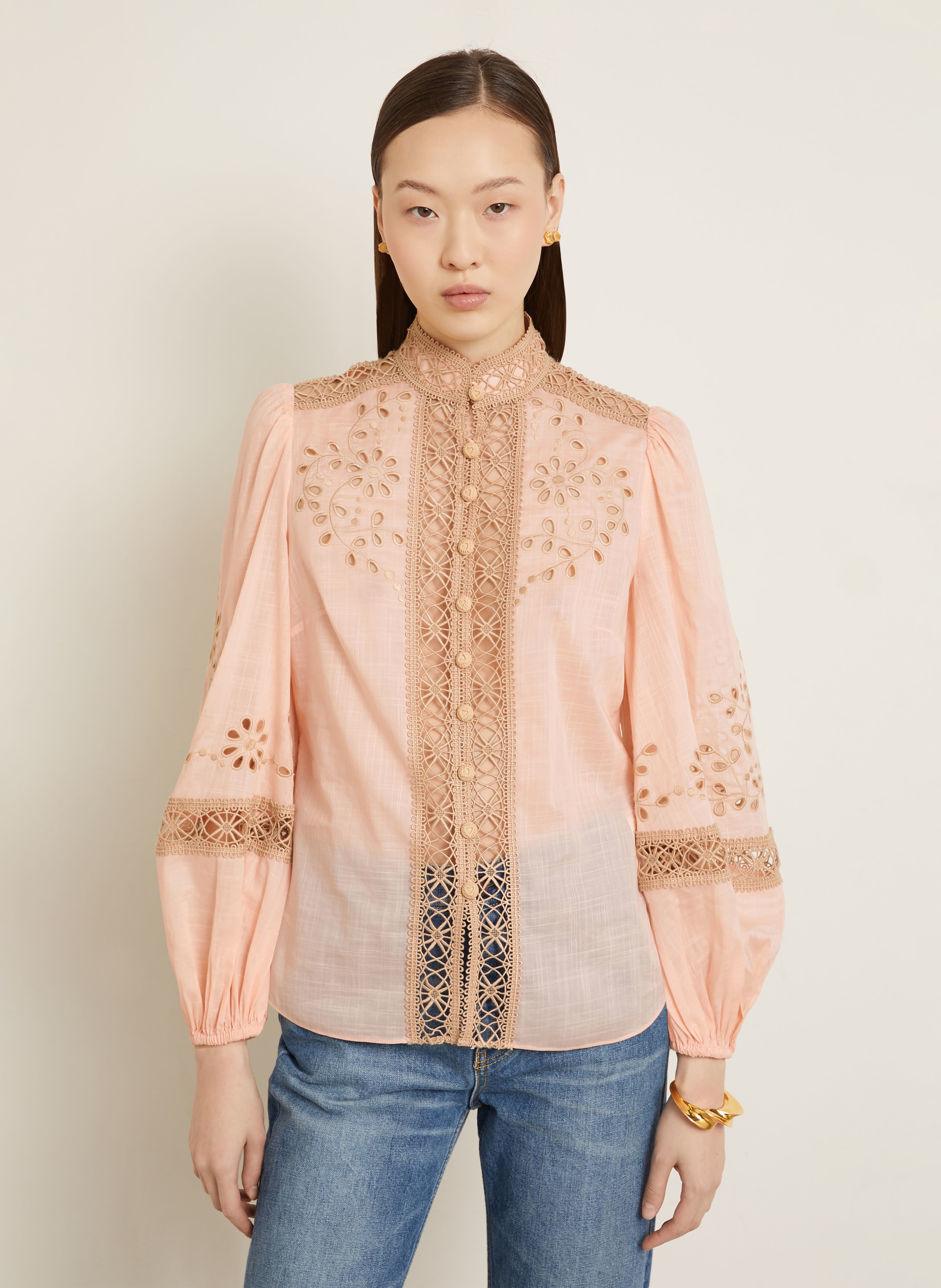 Thumbnail - Zimmermann Bluse Awaken orange