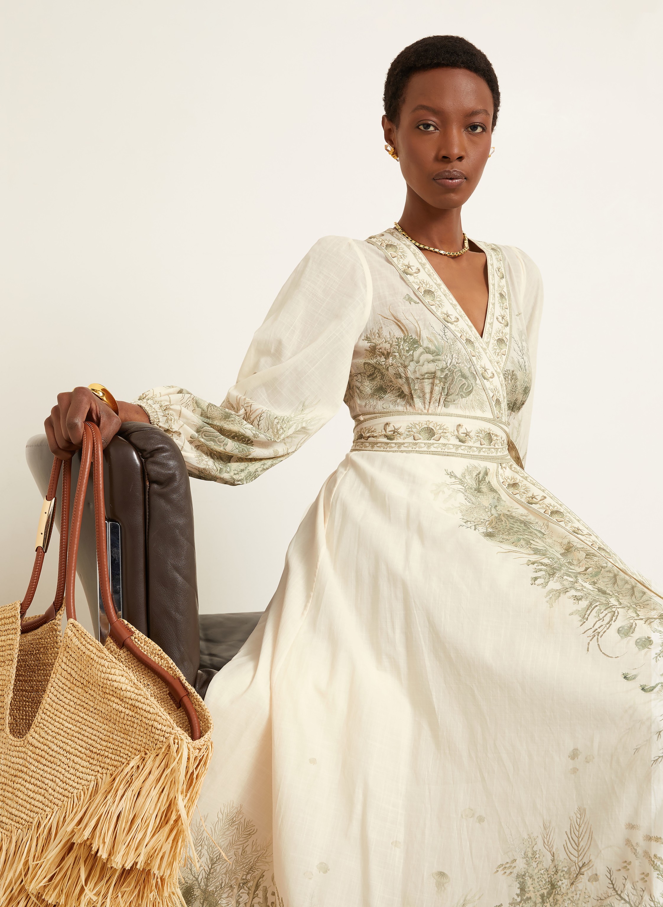 Thumbnail - Zimmermann Wickelkleid Wanderlust gruen