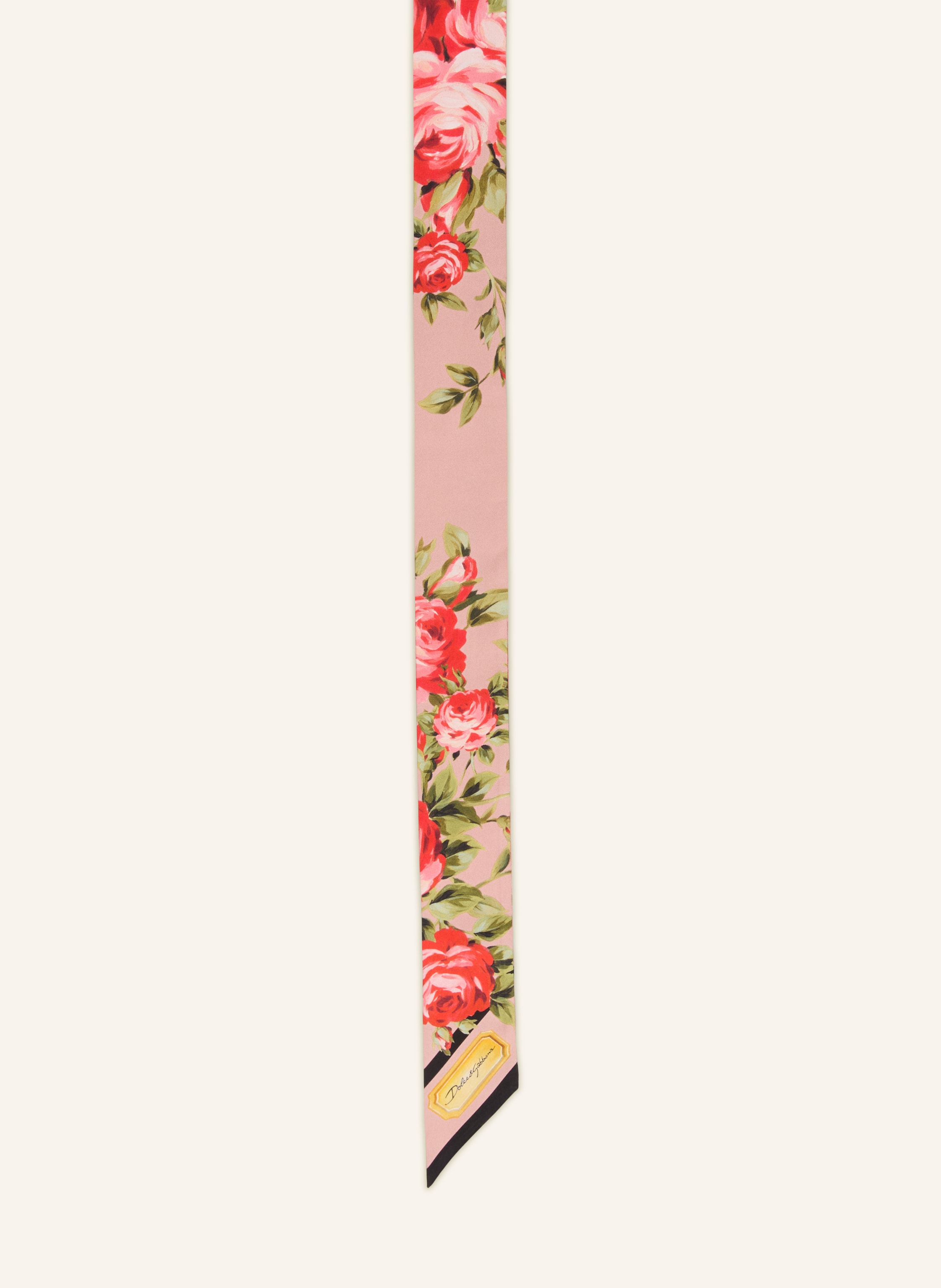 Dolce & Gabbana Dolce & Gabbana Seidenschal rosa in ROSA / ROT / GRÜN