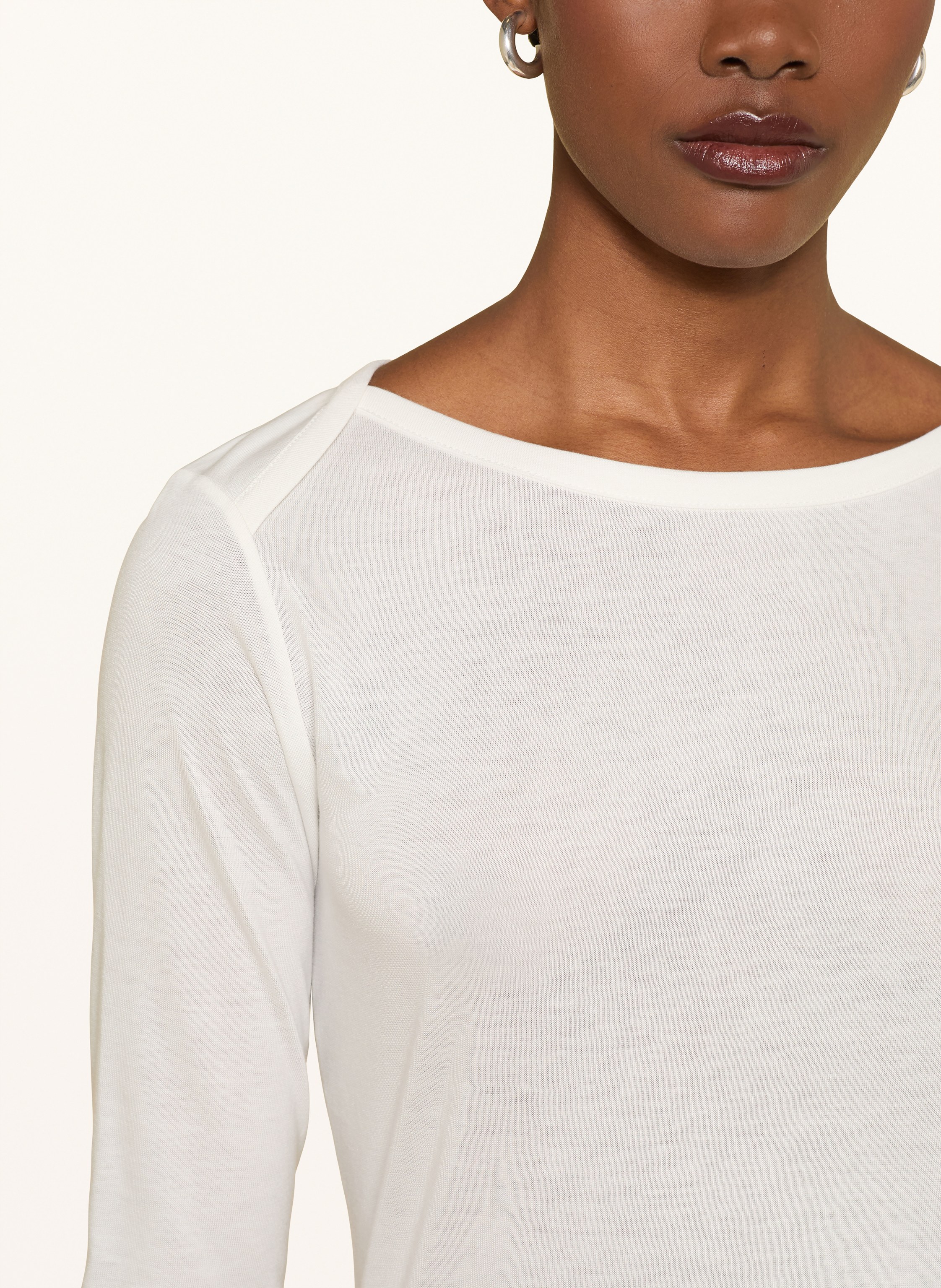 Thumbnail - Windsor. Strickshirt Mit 3/4-Arm weiss