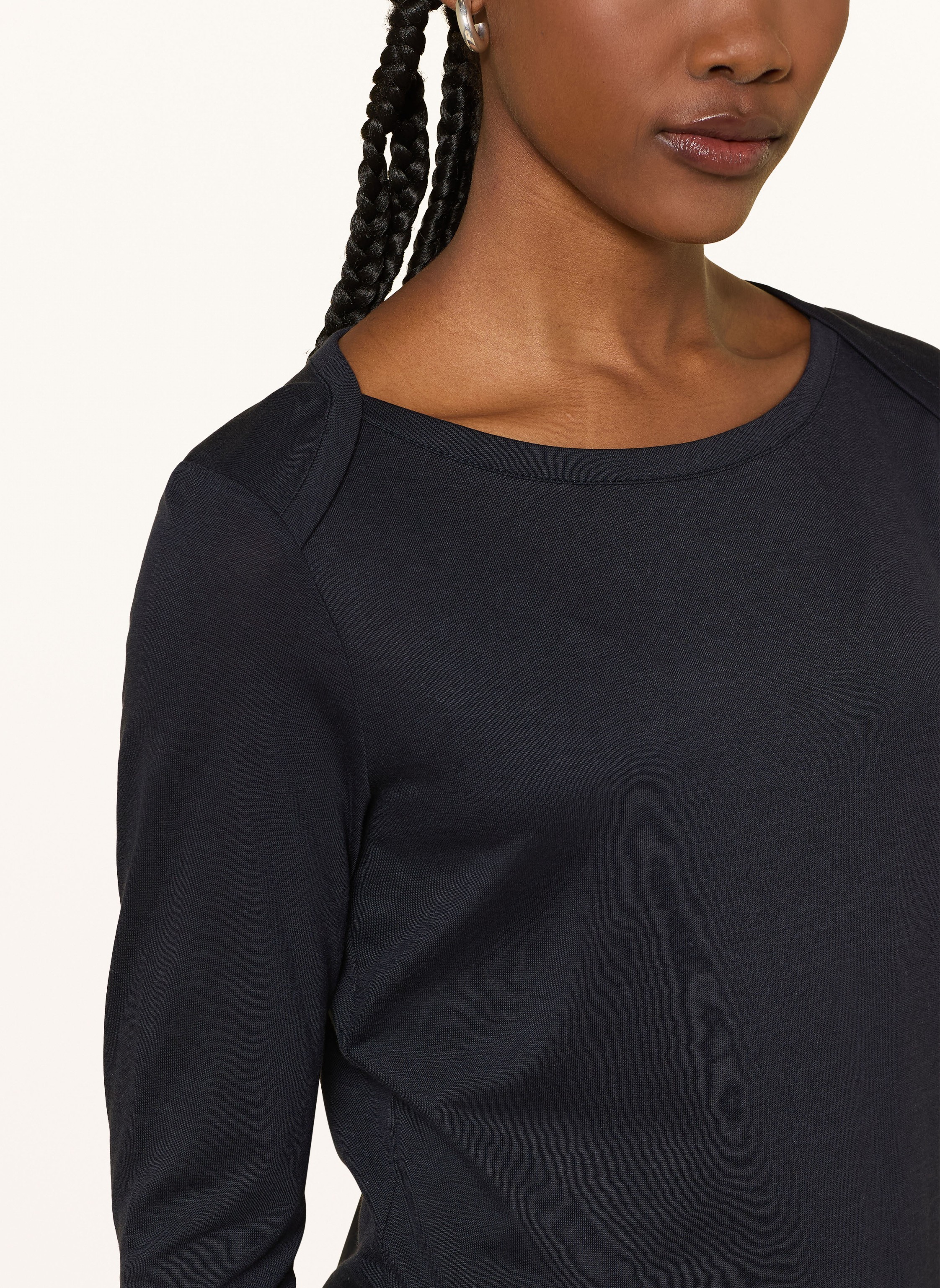 Thumbnail - Windsor. Strickshirt Mit 3/4-Arm blau