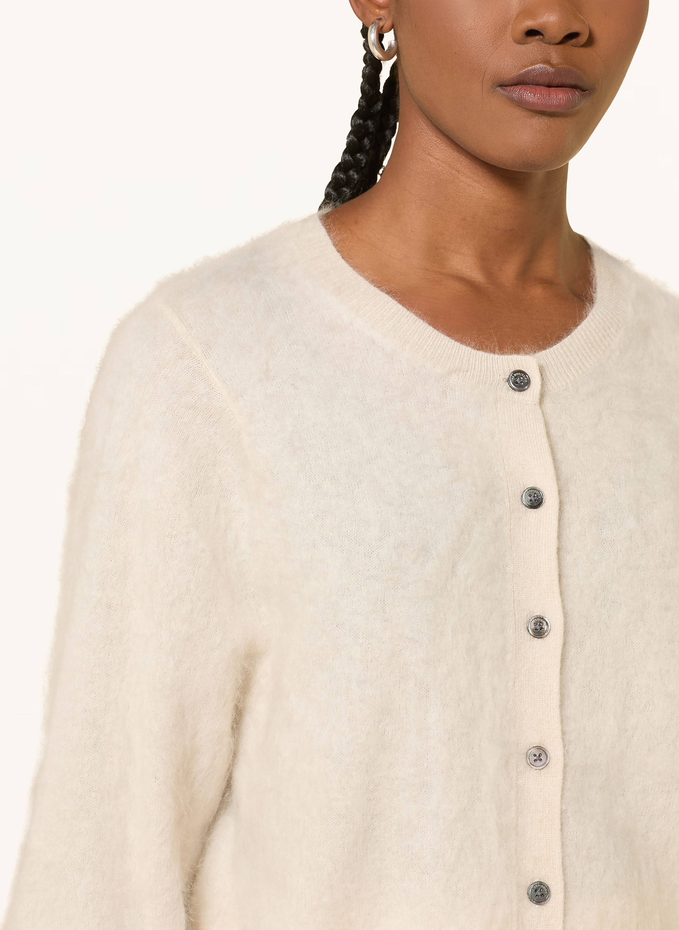 Thumbnail - (The Mercer) N.Y. Strickjacke Aus Cashmere Mit 3/4-Arm beige