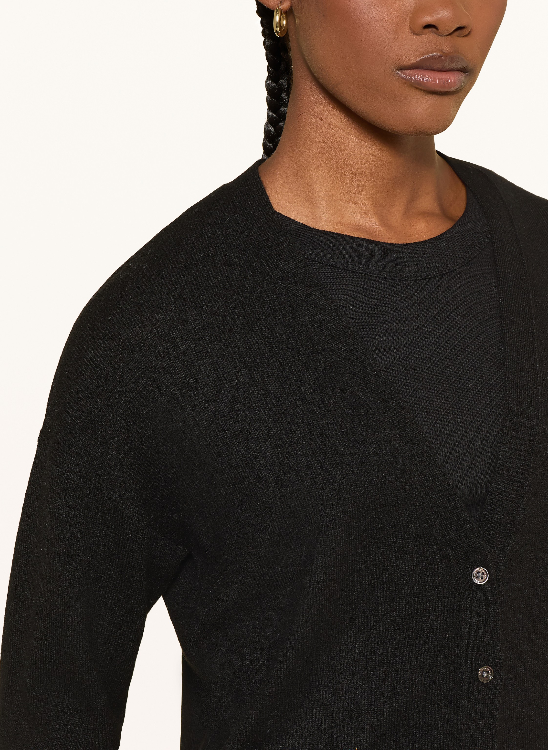 Thumbnail - (The Mercer) N.Y. Strickjacke Aus Cashmere schwarz