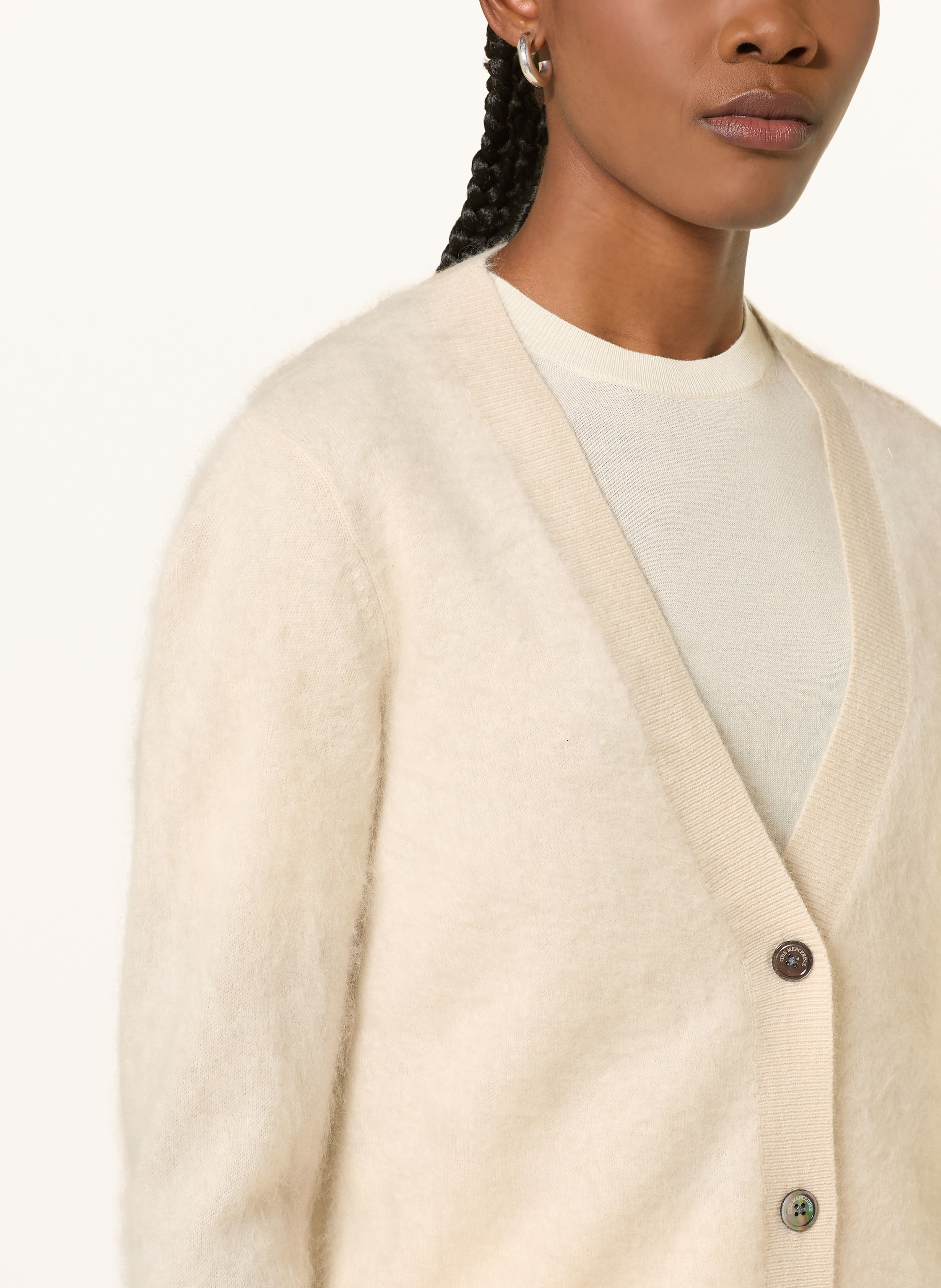 Thumbnail - (The Mercer) N.Y. Strickjacke Aus Cashmere beige