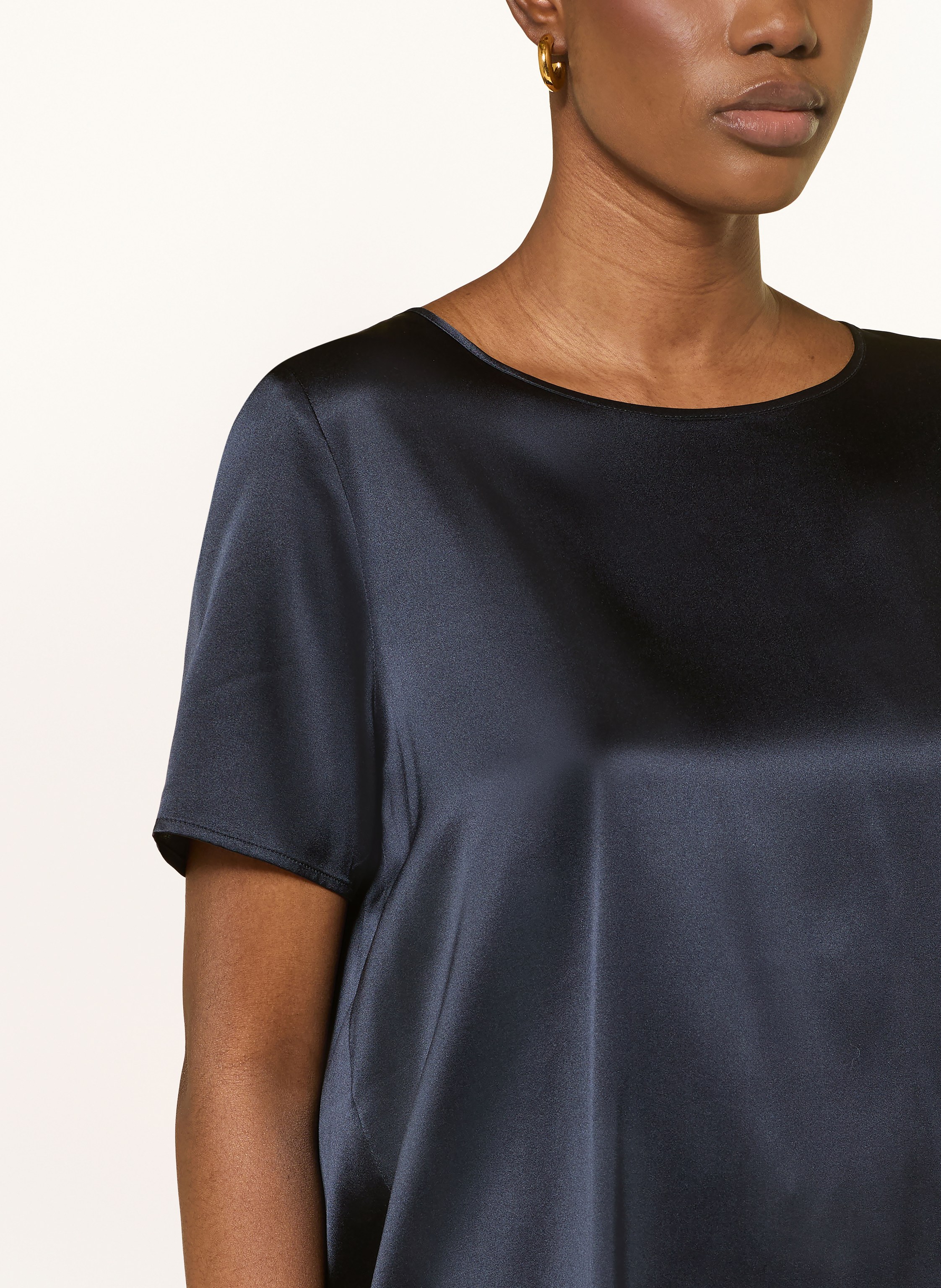 Thumbnail - (The Mercer) N.Y. Blusentop Aus Seide blau