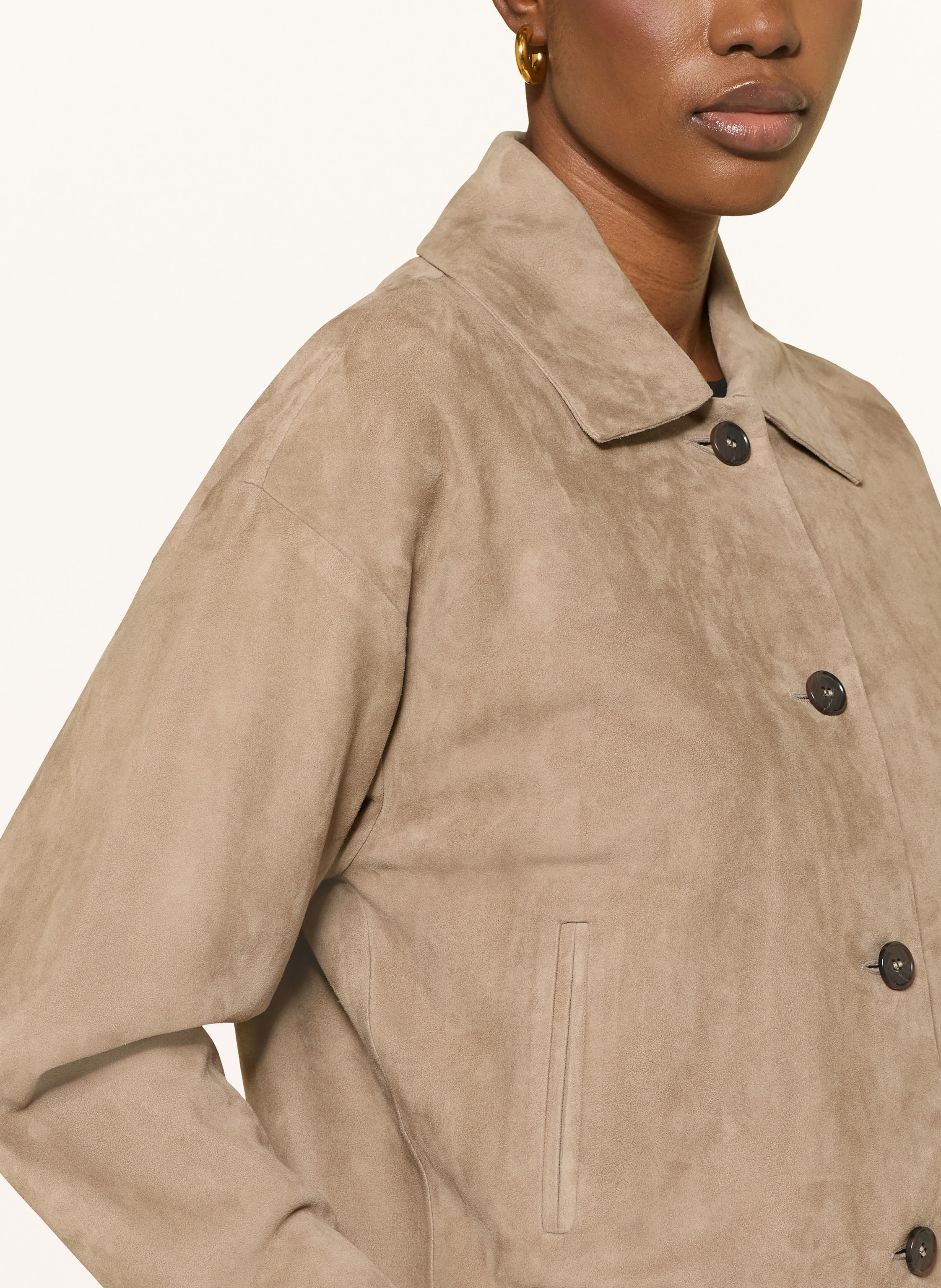 Thumbnail - Windsor. Lederjacke beige