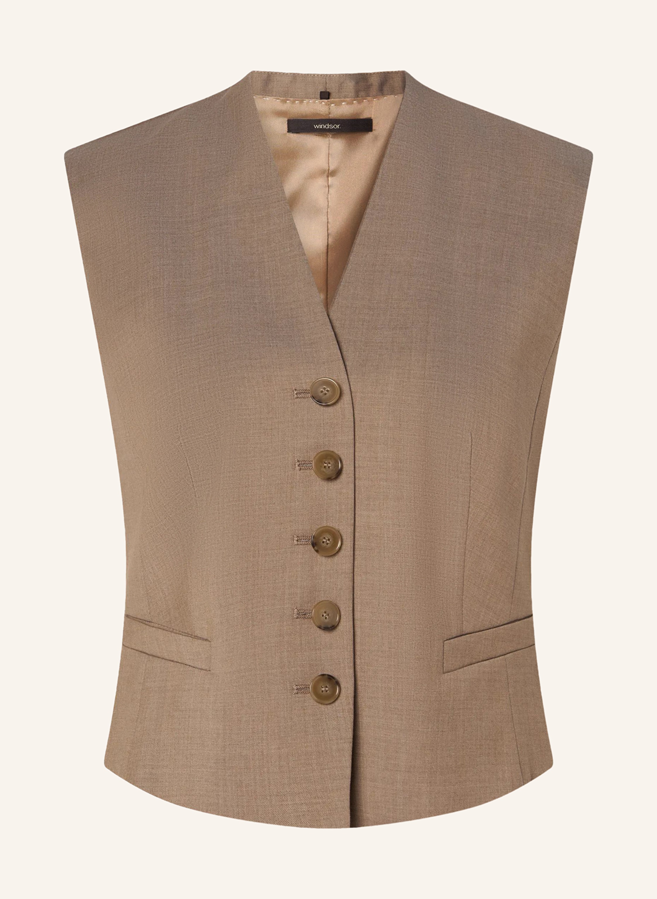 Windsor. Blazerweste beige