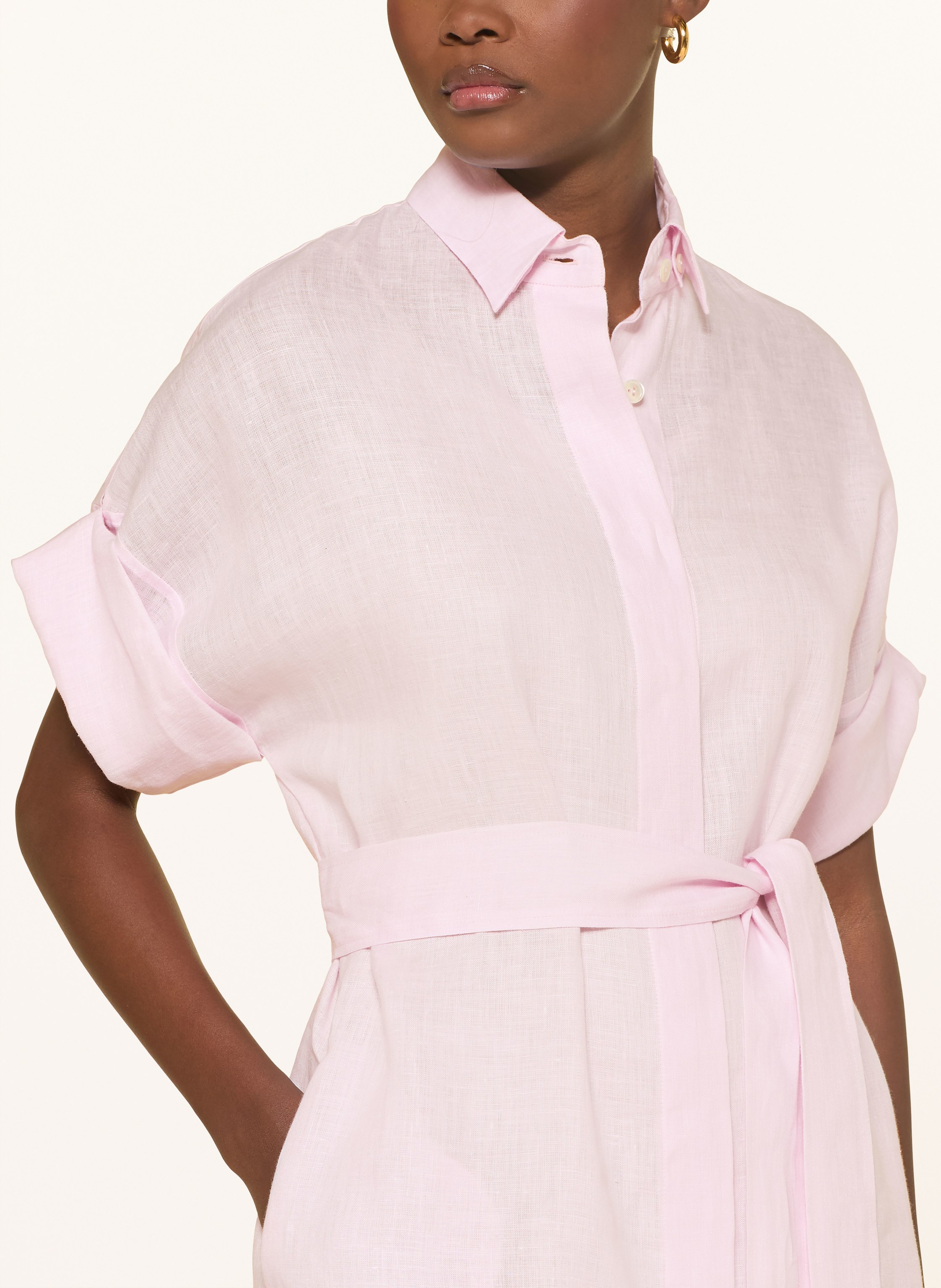 Thumbnail - Van Laack Hemdblusenkleid Vl-Kailyn-Brlv Aus Leinen rosa