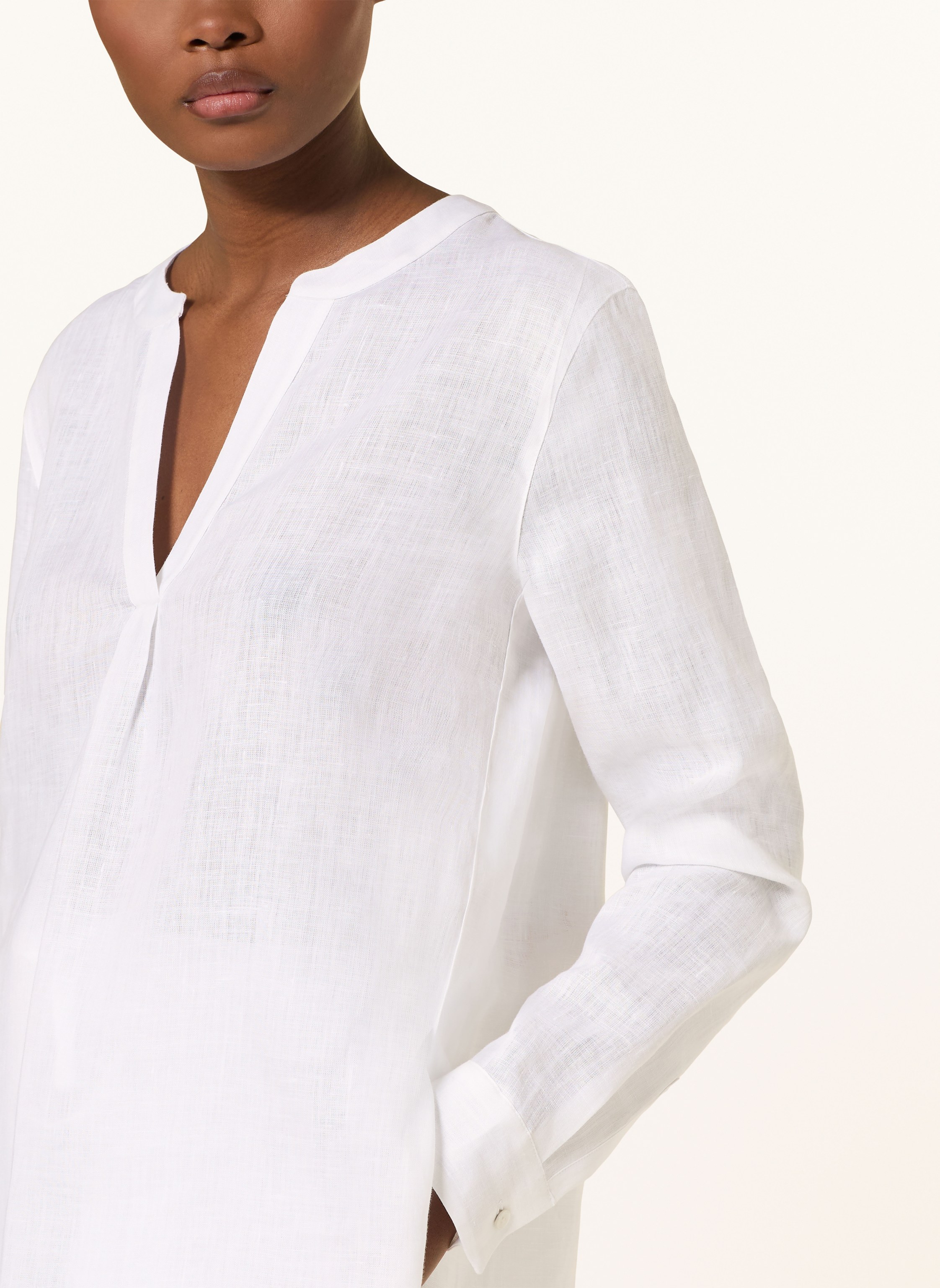 Thumbnail - Van Laack Blusenshirt Vl-Ponny-Br Aus Leinen weiss