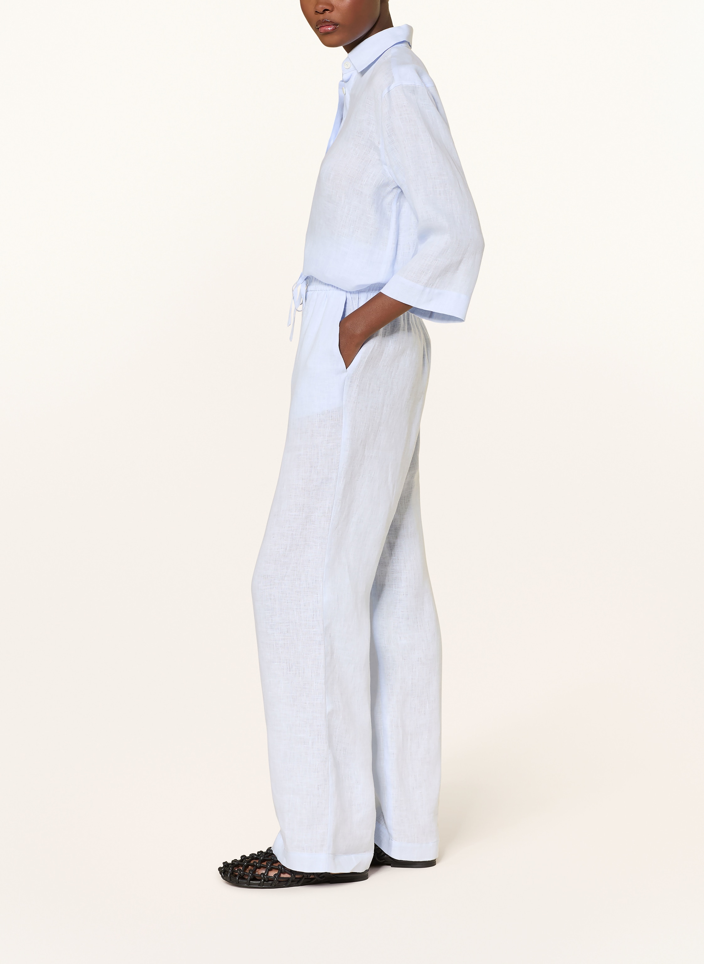 Thumbnail - Van Laack Leinenhose Vl-Helena-Br blau