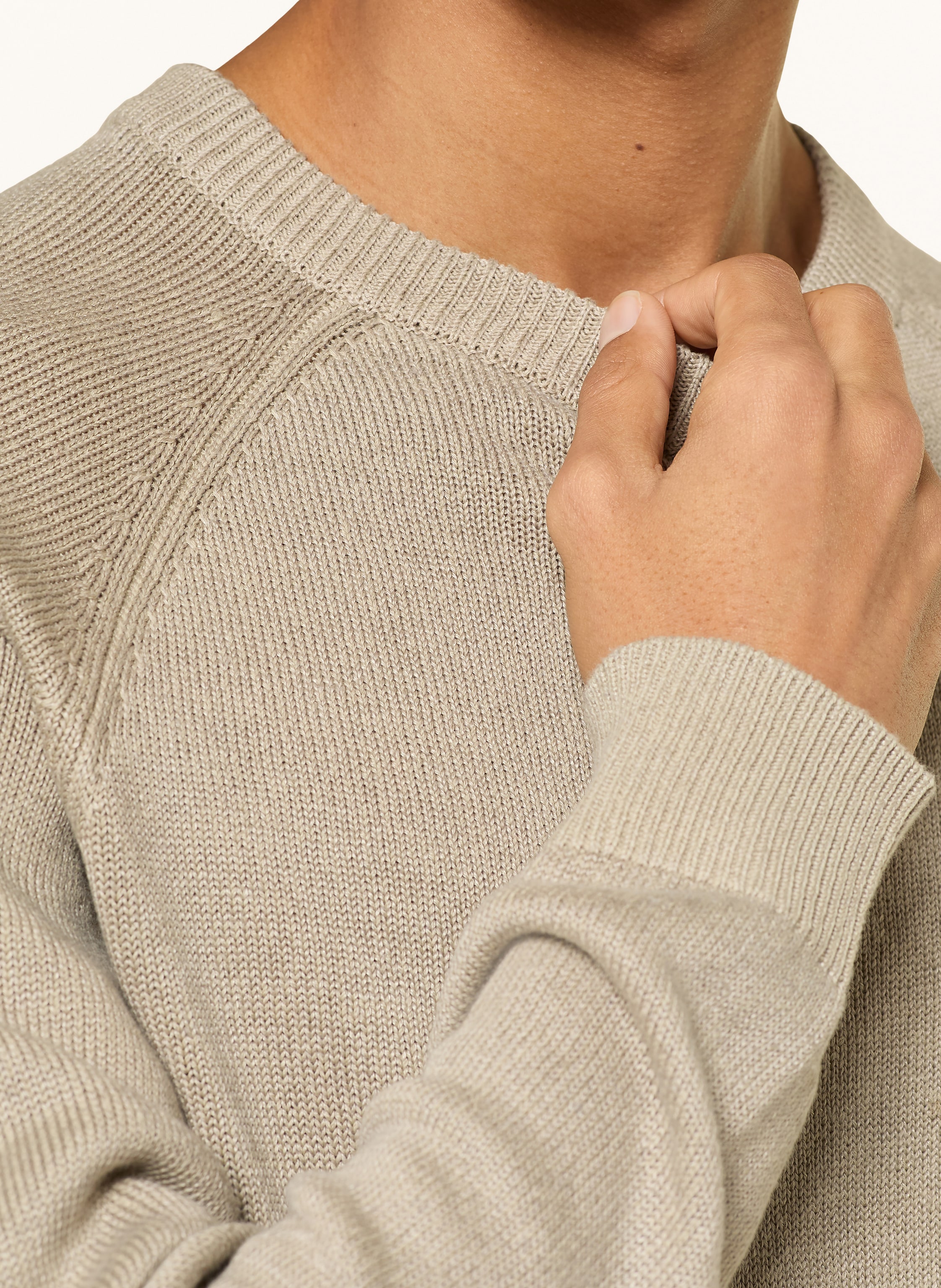 Thumbnail - Strokesman's Pullover Mit Leinen gruen