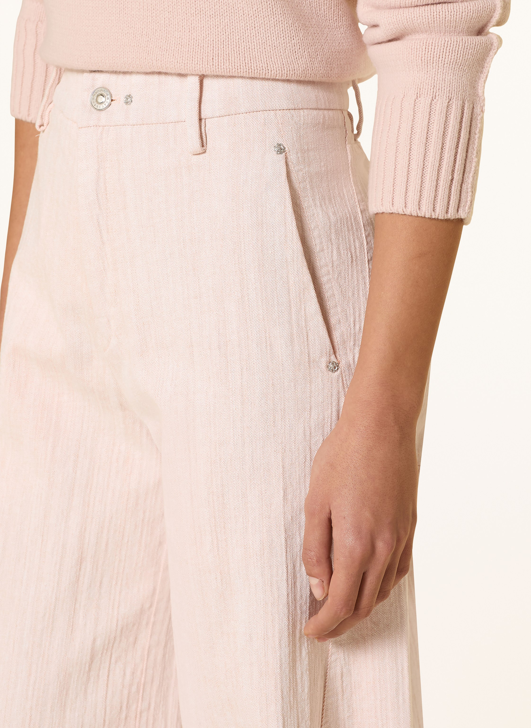 Thumbnail - Mac Daydream Wide Leg Jeans New Orleans rosa