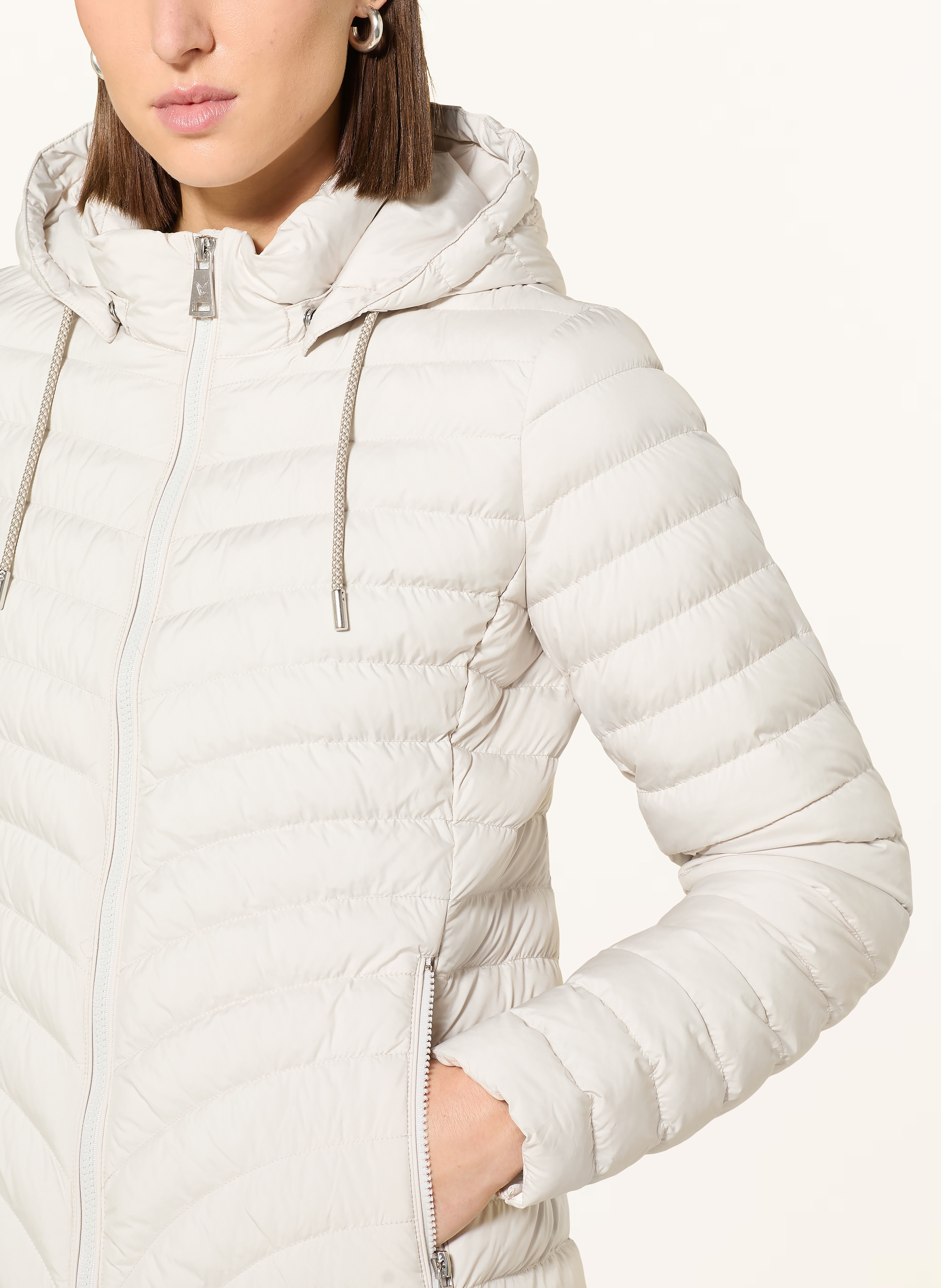 Thumbnail - Fuchs Schmitt Steppjacke Mit Abnehmbarer Kapuze weiss