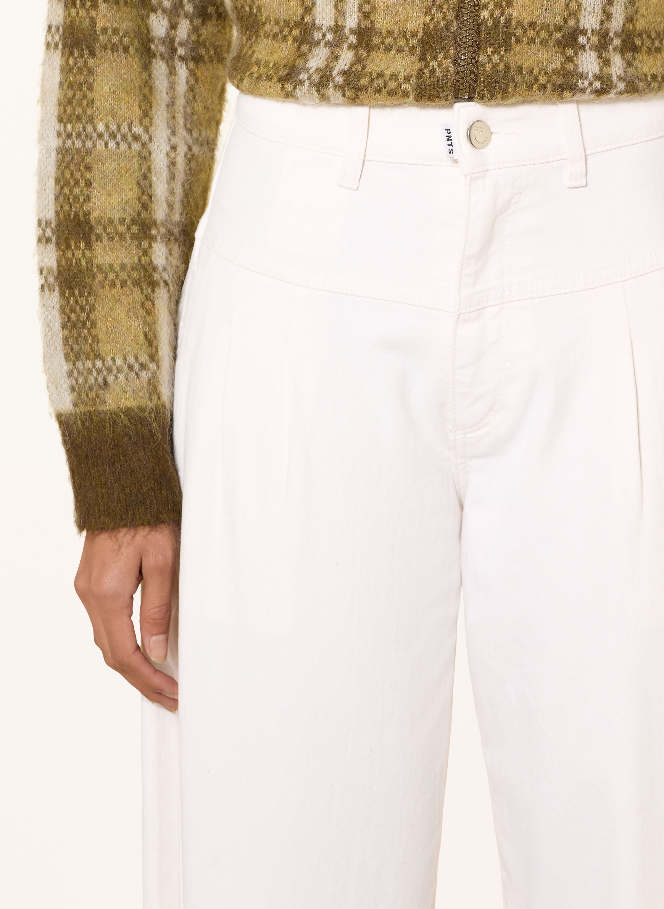 Thumbnail - Pnts Barrel Jeans The O Shape weiss