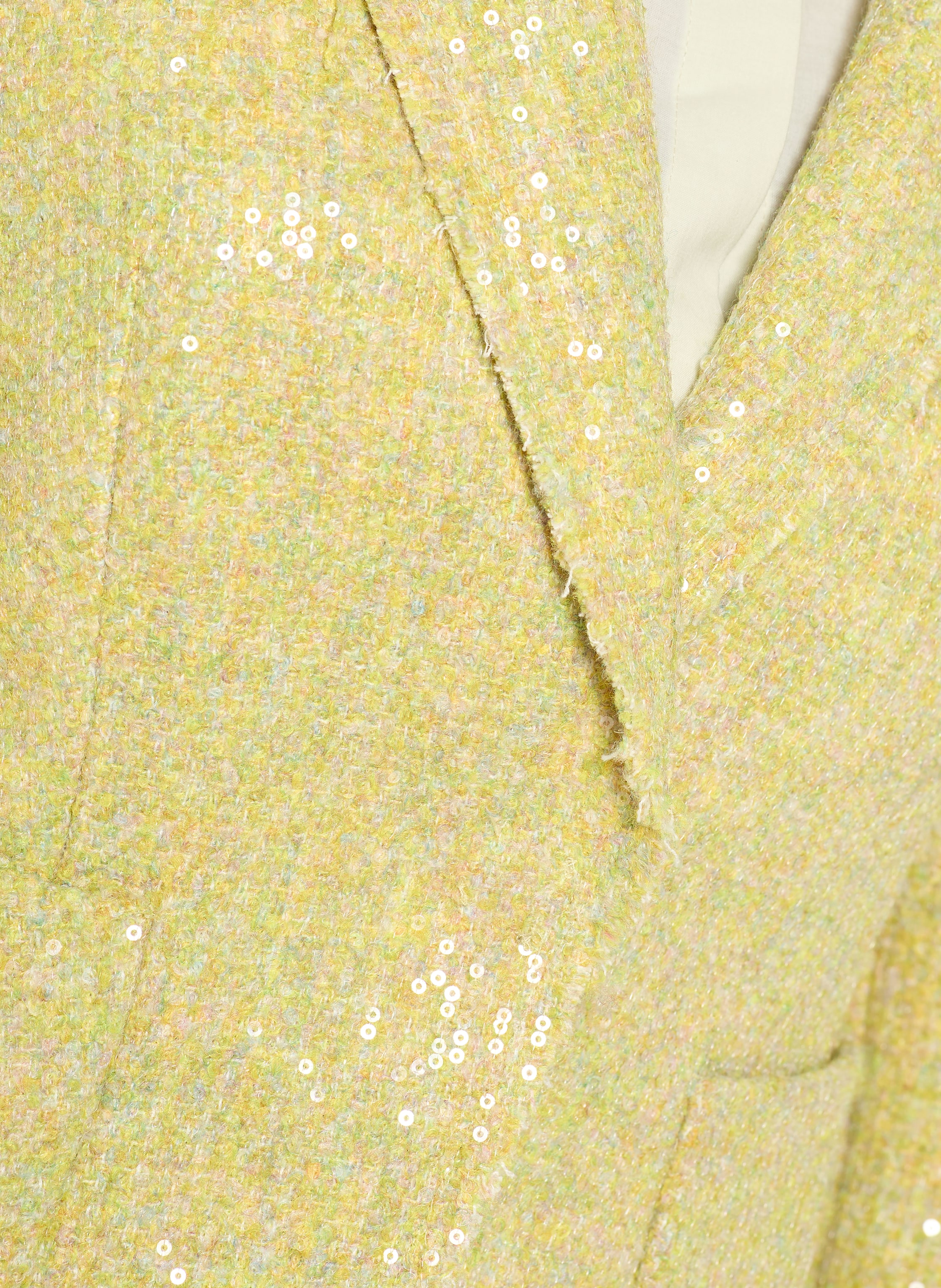 Thumbnail - Luisa Cerano Tweed-Blazer Mit Pailletten gelb