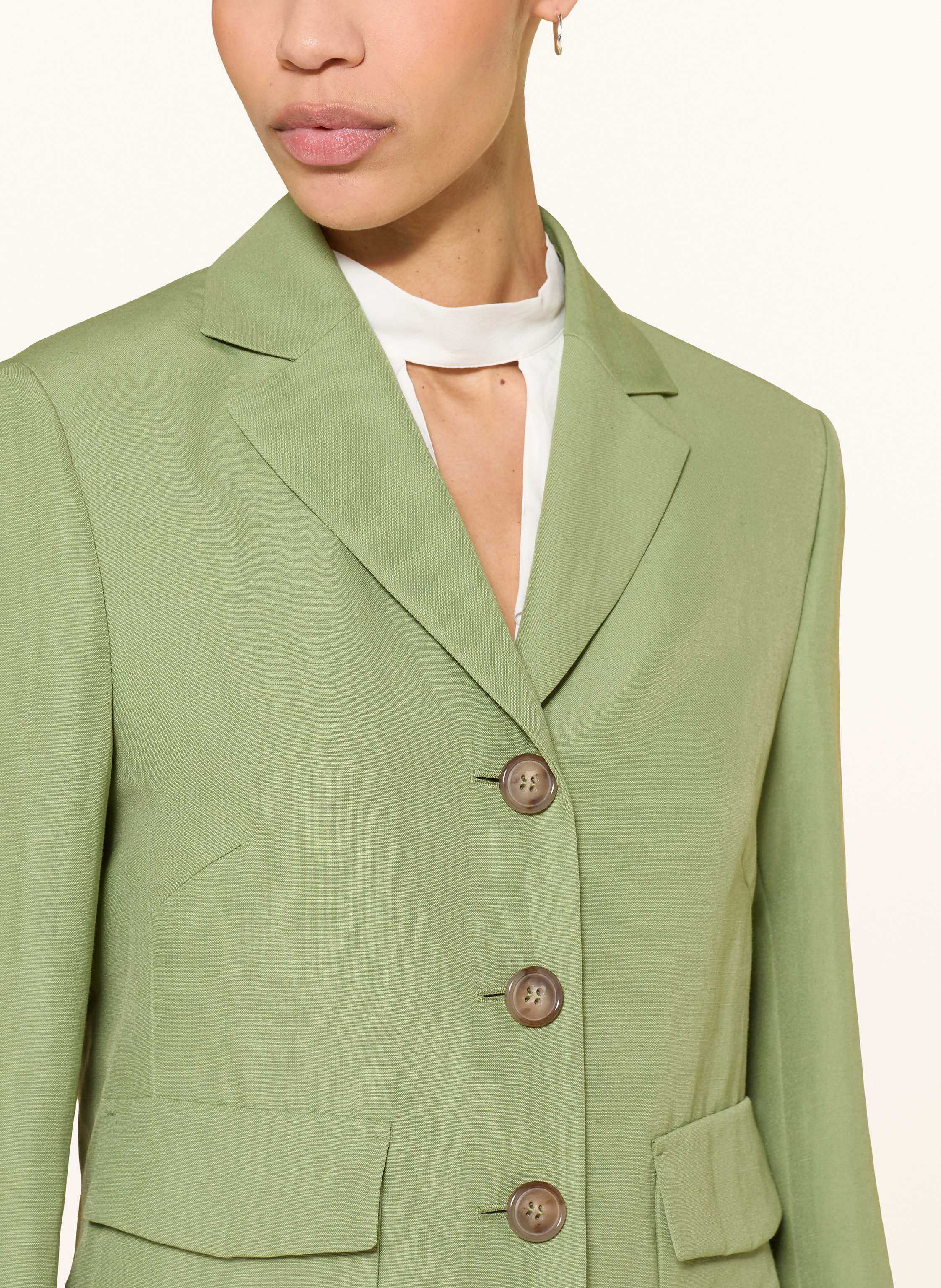 Thumbnail - Luisa Cerano Blazer Mit Leinen gruen