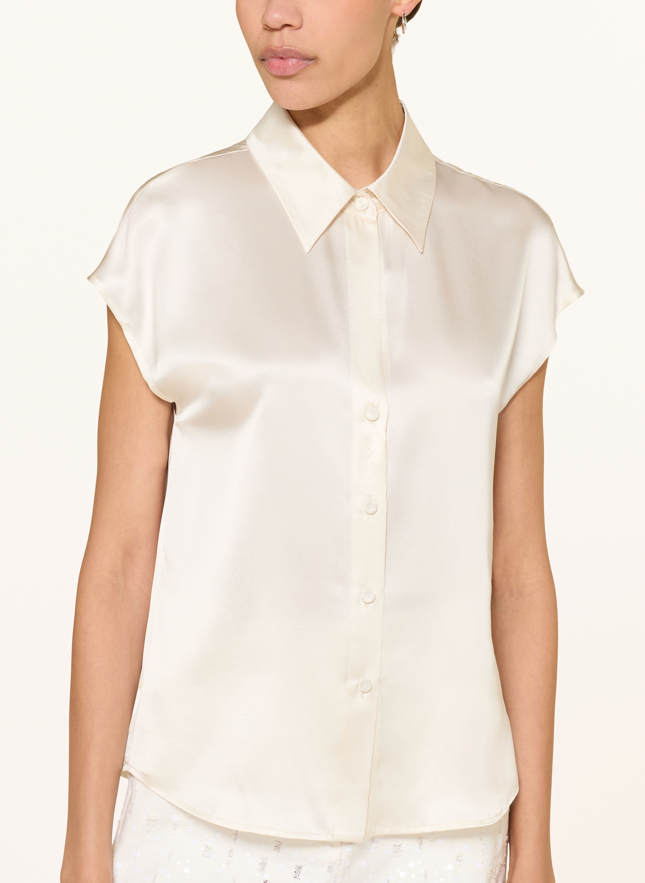 Thumbnail - Luisa Cerano Hemdbluse Aus Seide weiss