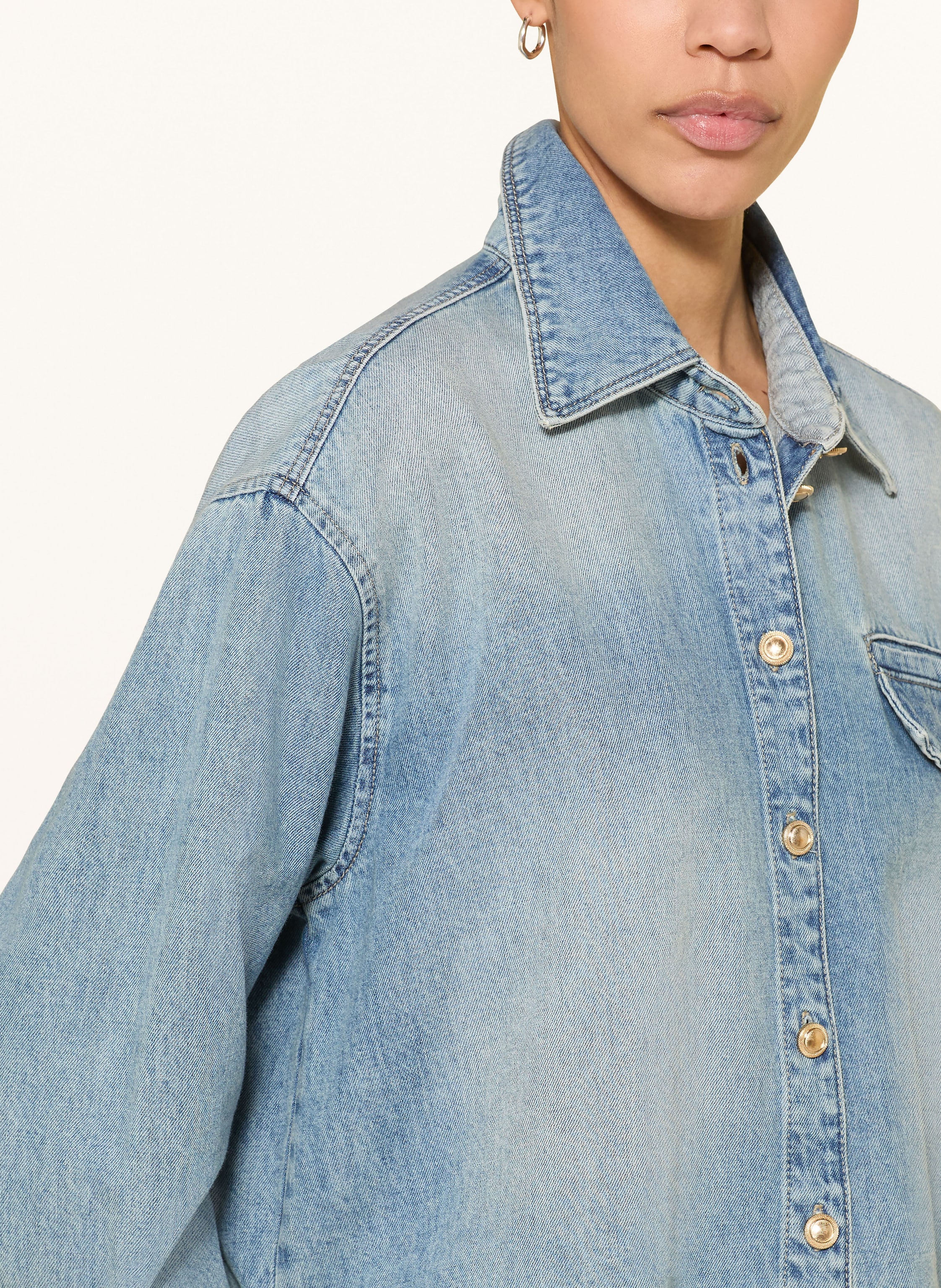 Thumbnail - Luisa Cerano Jeansbluse blau