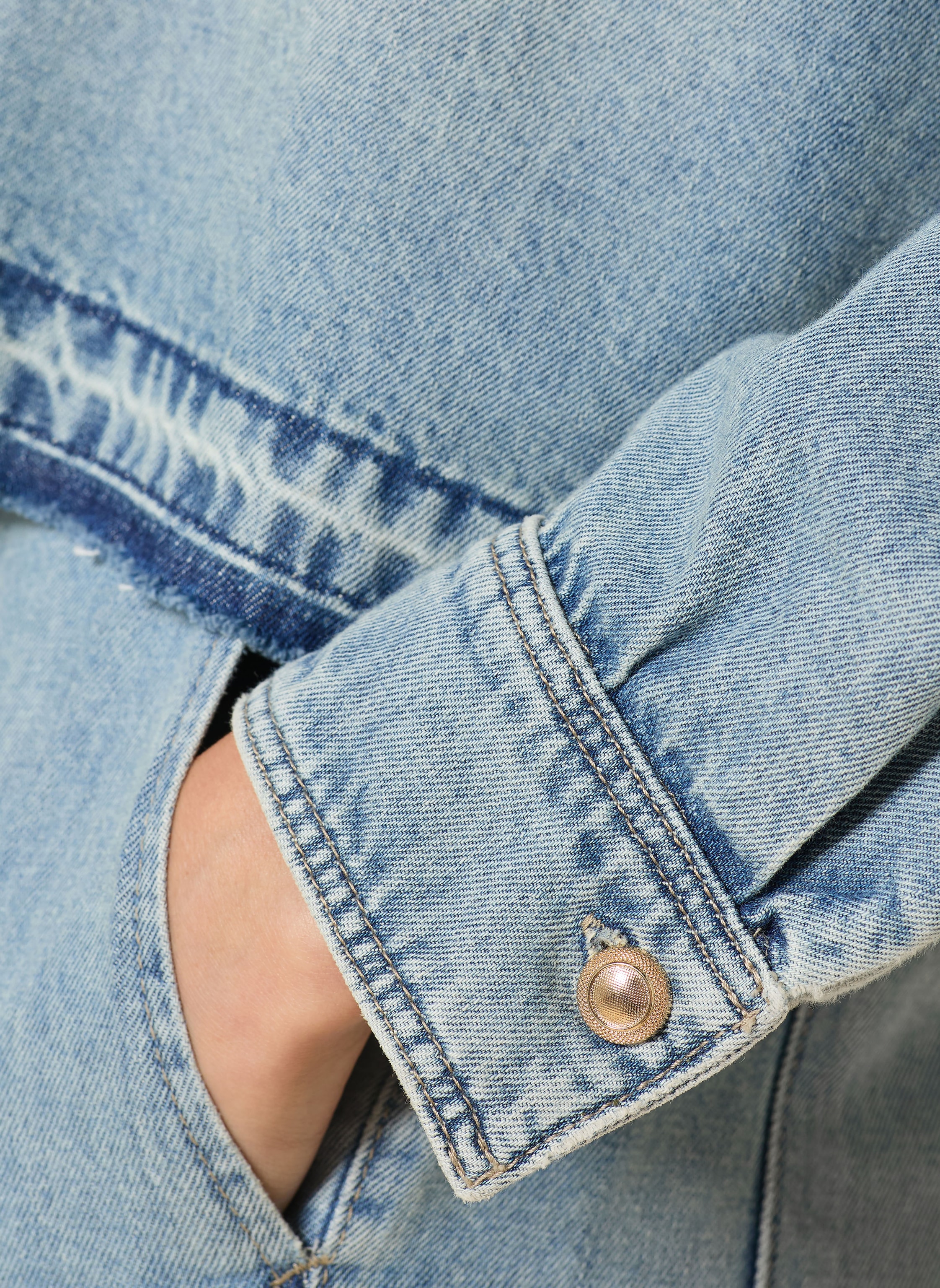 Thumbnail - Luisa Cerano Jeansbluse blau