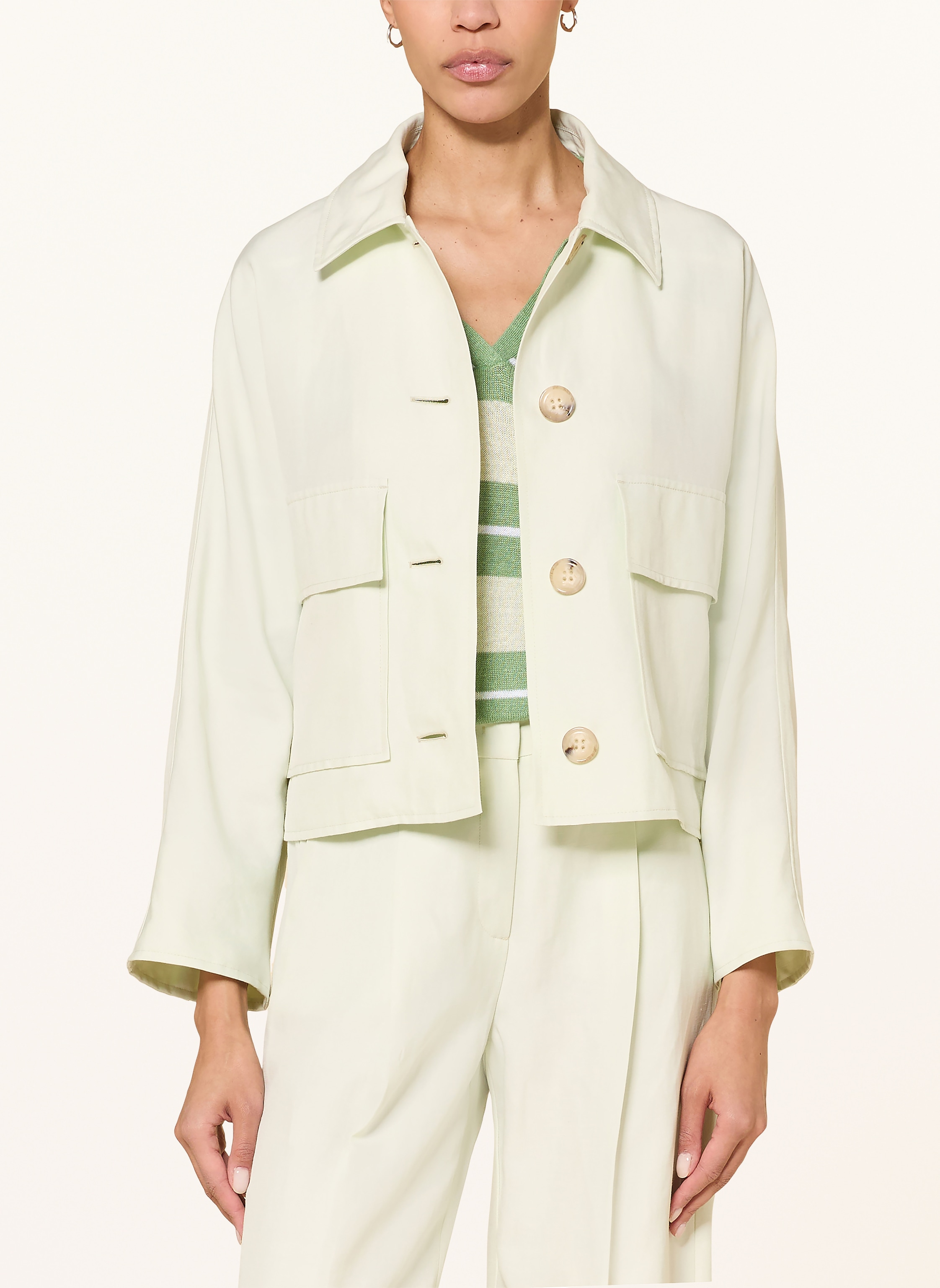 Thumbnail - Luisa Cerano Kastenjacke Mit Leinen gruen