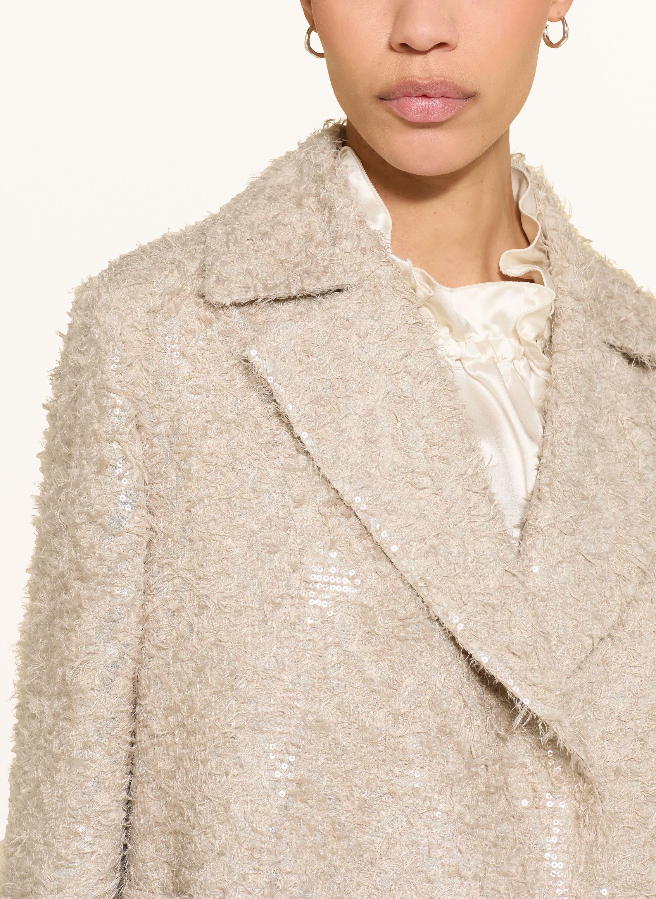 Thumbnail - Luisa Cerano Blazer Mit Pailletten beige