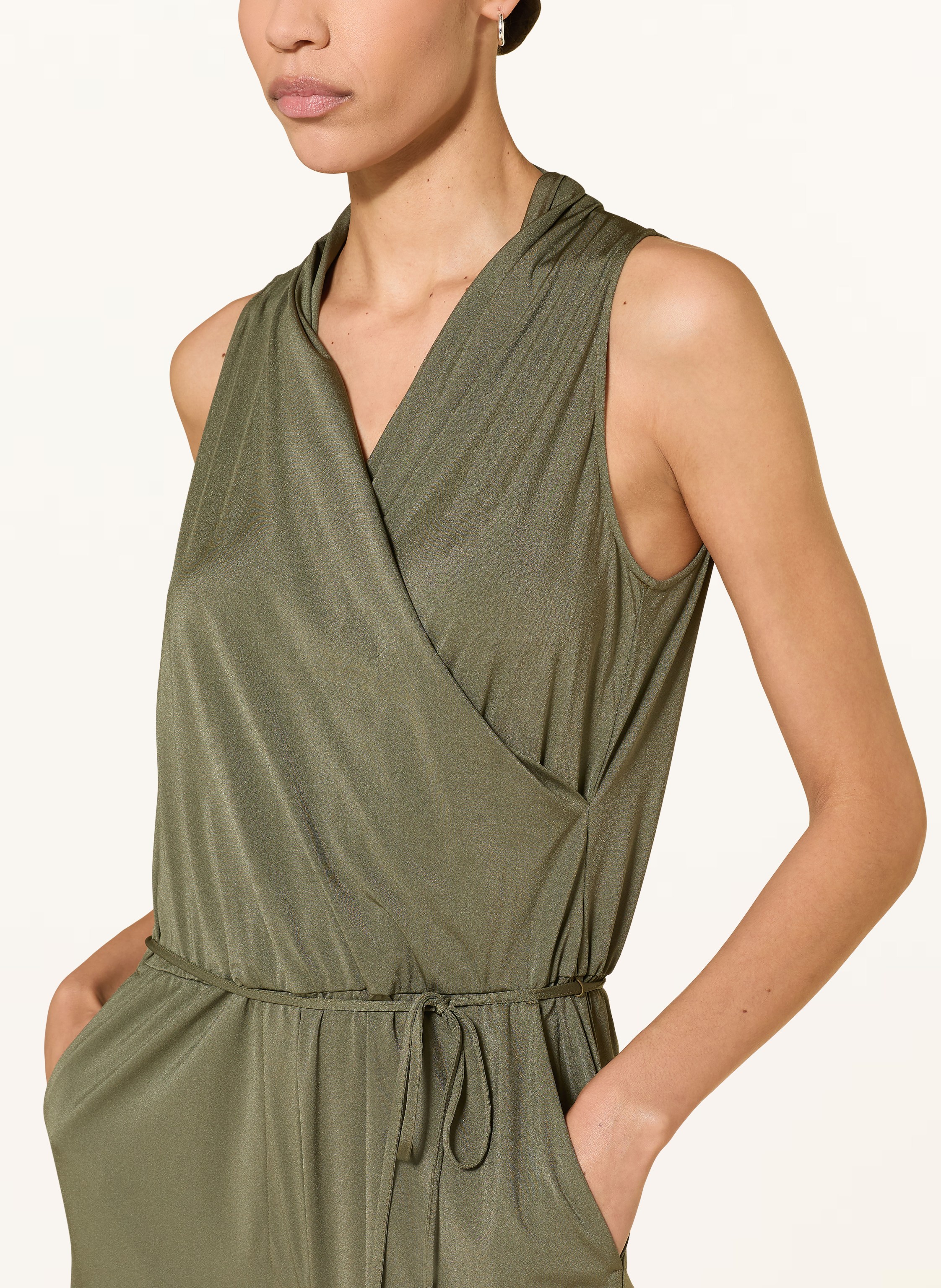 Thumbnail - Luisa Cerano Jersey-Jumpsuit In Wickeloptik gruen