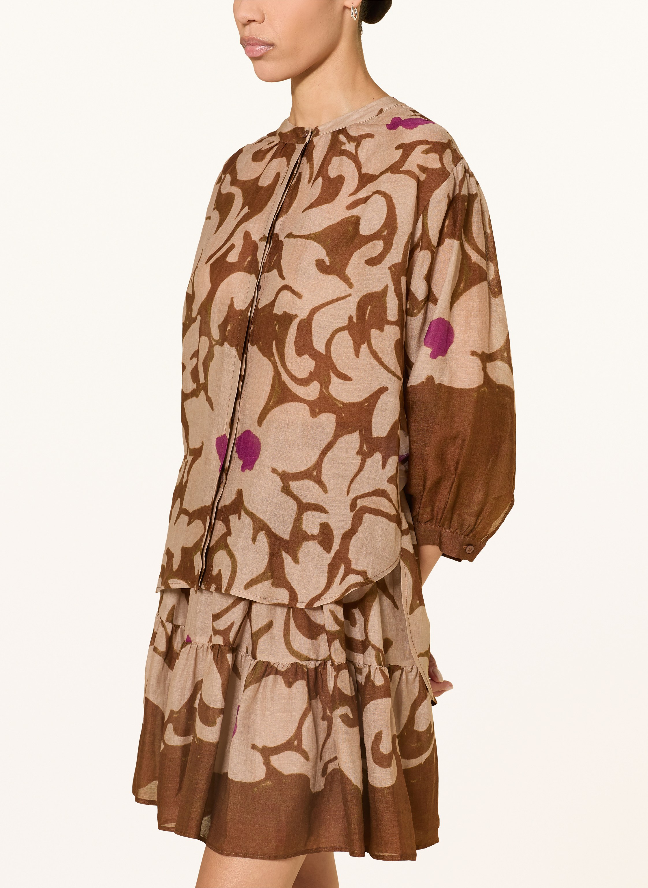 Thumbnail - Luisa Cerano Bluse Mit 3/4-Arm braun