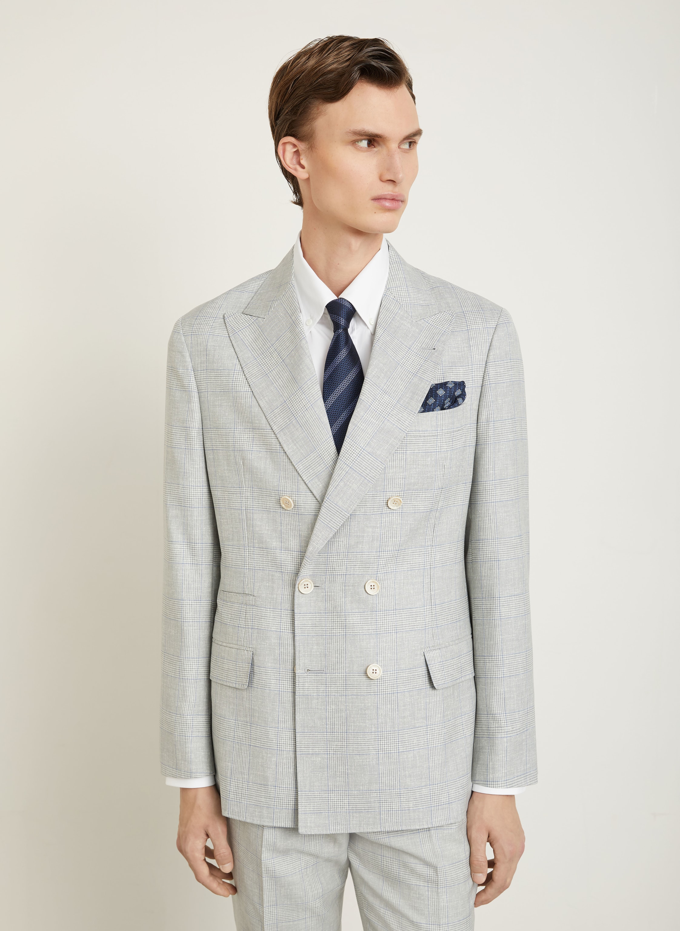 Thumbnail - Brunello Cucinelli Anzug Abito Regular Fit grau