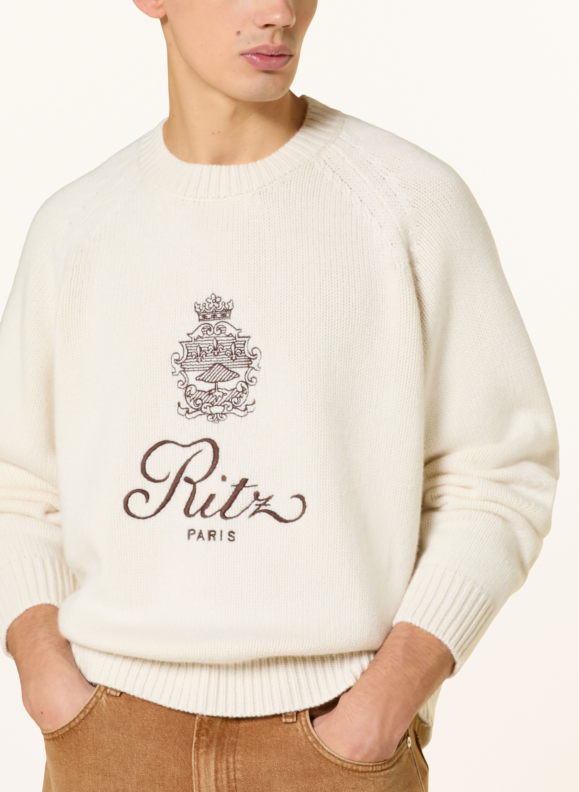 Thumbnail - Frame Cashmere-Pullover Ritz beige