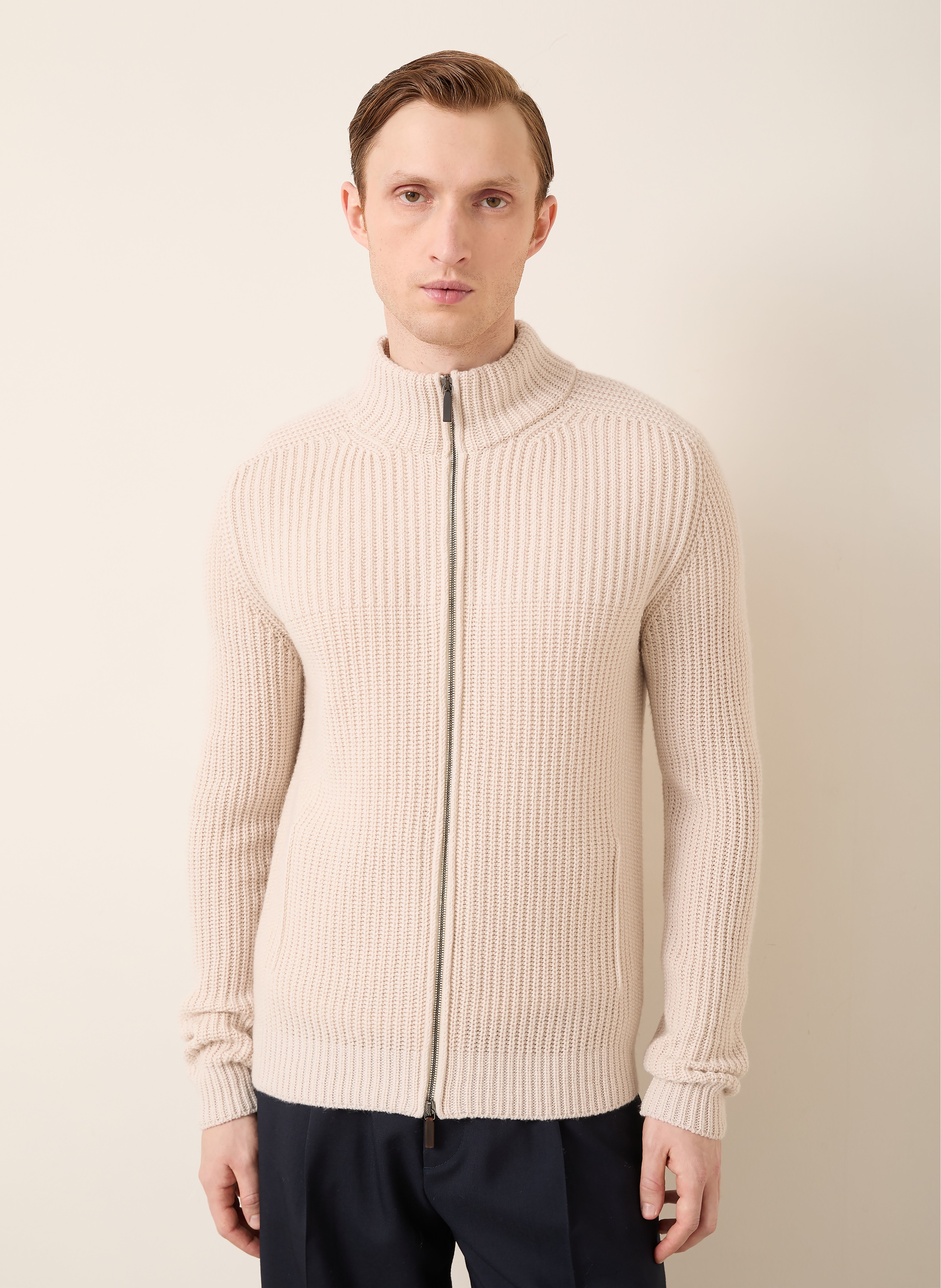 Thumbnail - Iris Von Arnim Strickjacke Avenor Aus Cashmere beige