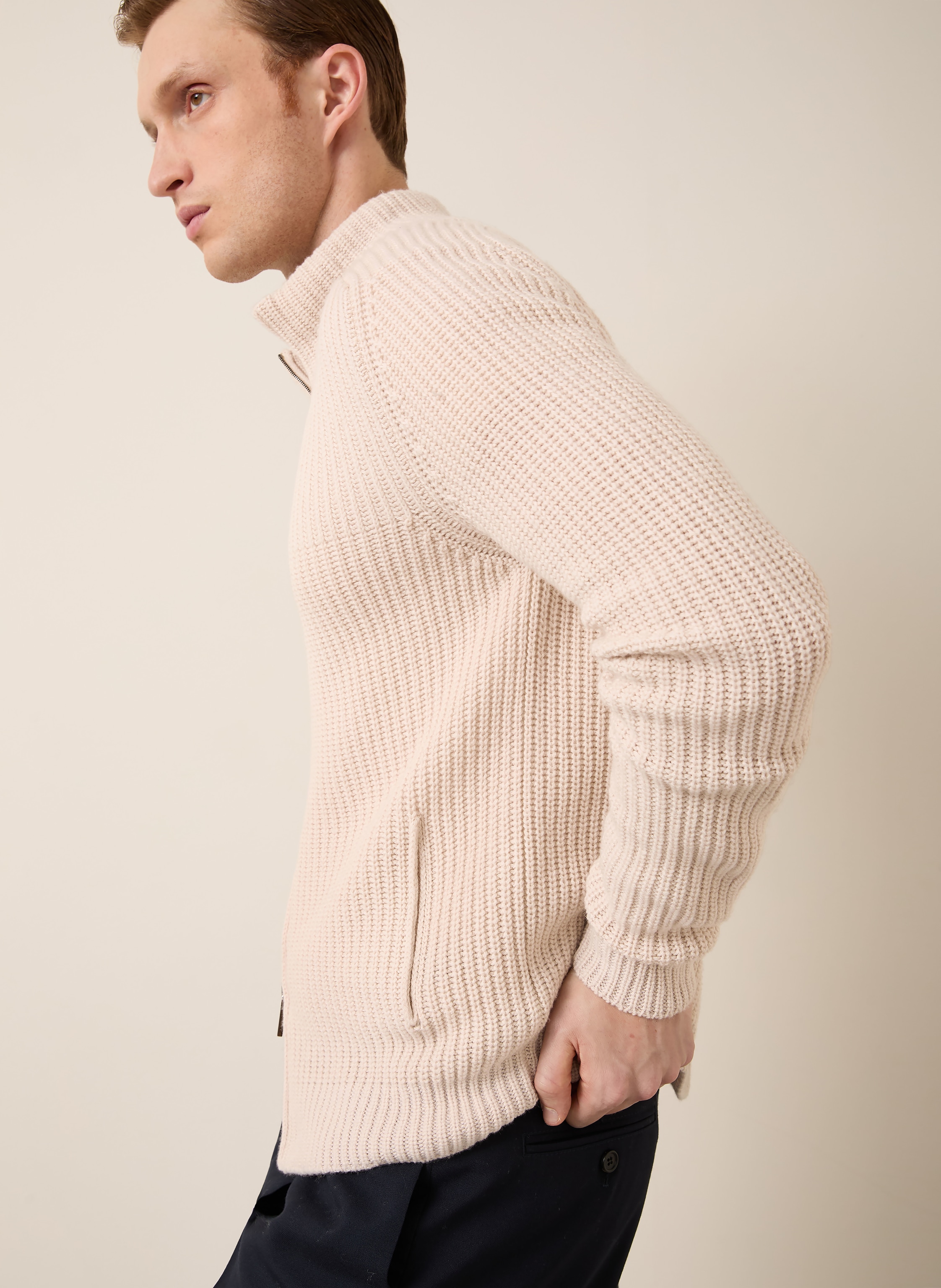 Thumbnail - Iris Von Arnim Strickjacke Avenor Aus Cashmere beige