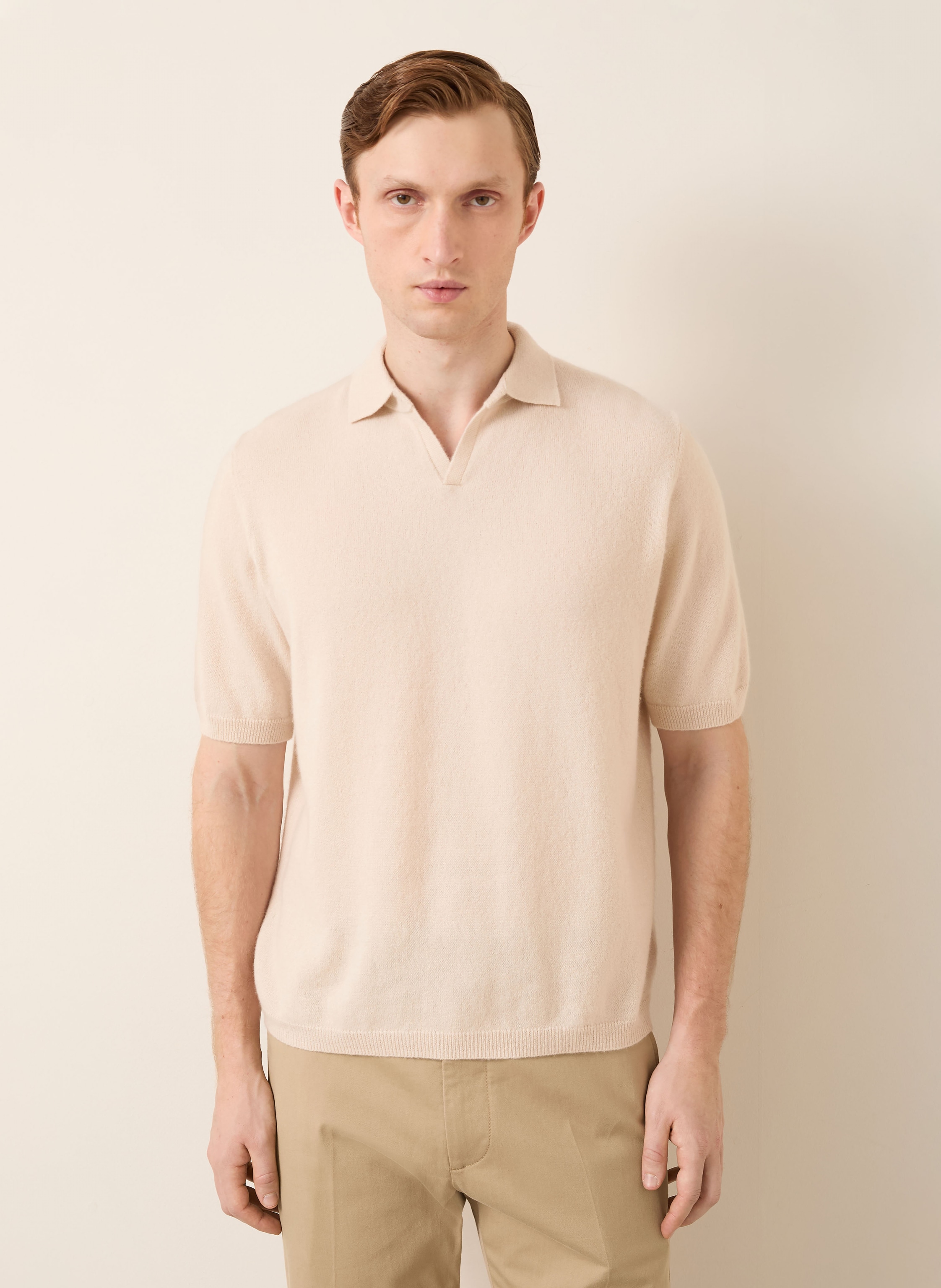 Thumbnail - Iris Von Arnim Strickshirt Ameca Aus Cashmere beige