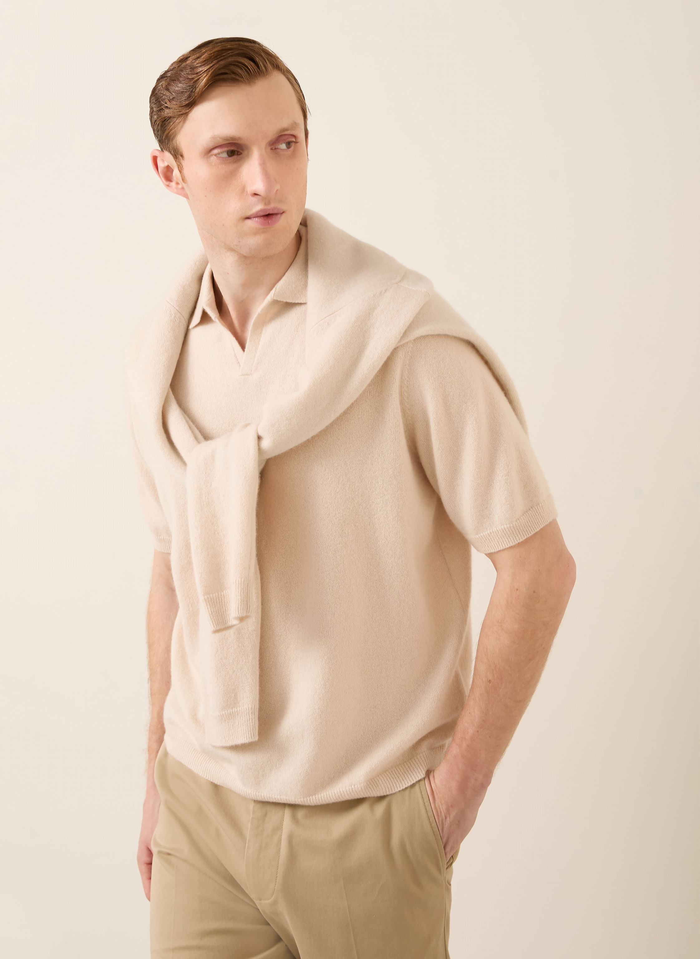Thumbnail - Iris Von Arnim Strickshirt Ameca Aus Cashmere beige