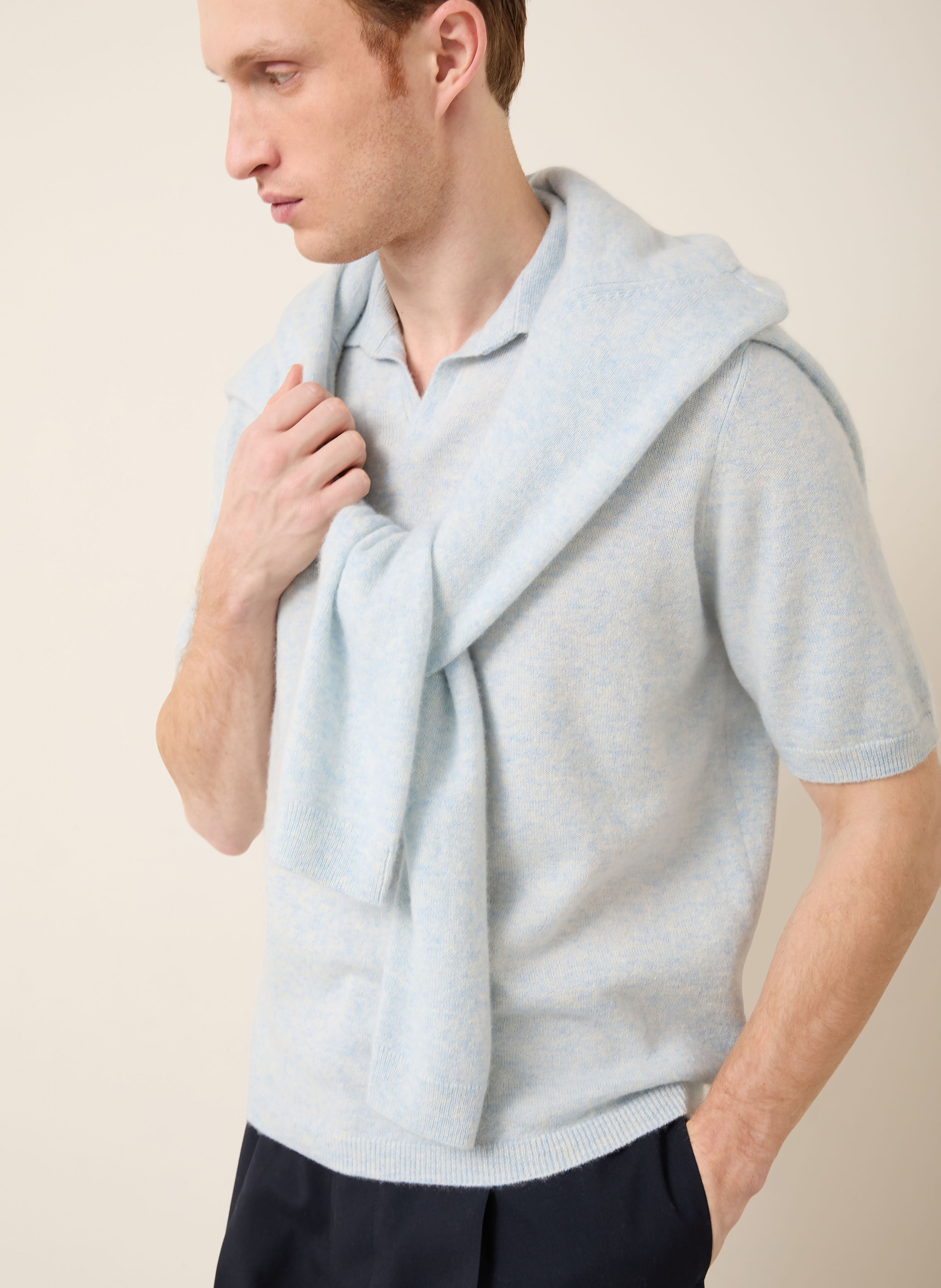 Thumbnail - Iris Von Arnim Strickshirt Ameca Aus Cashmere blau