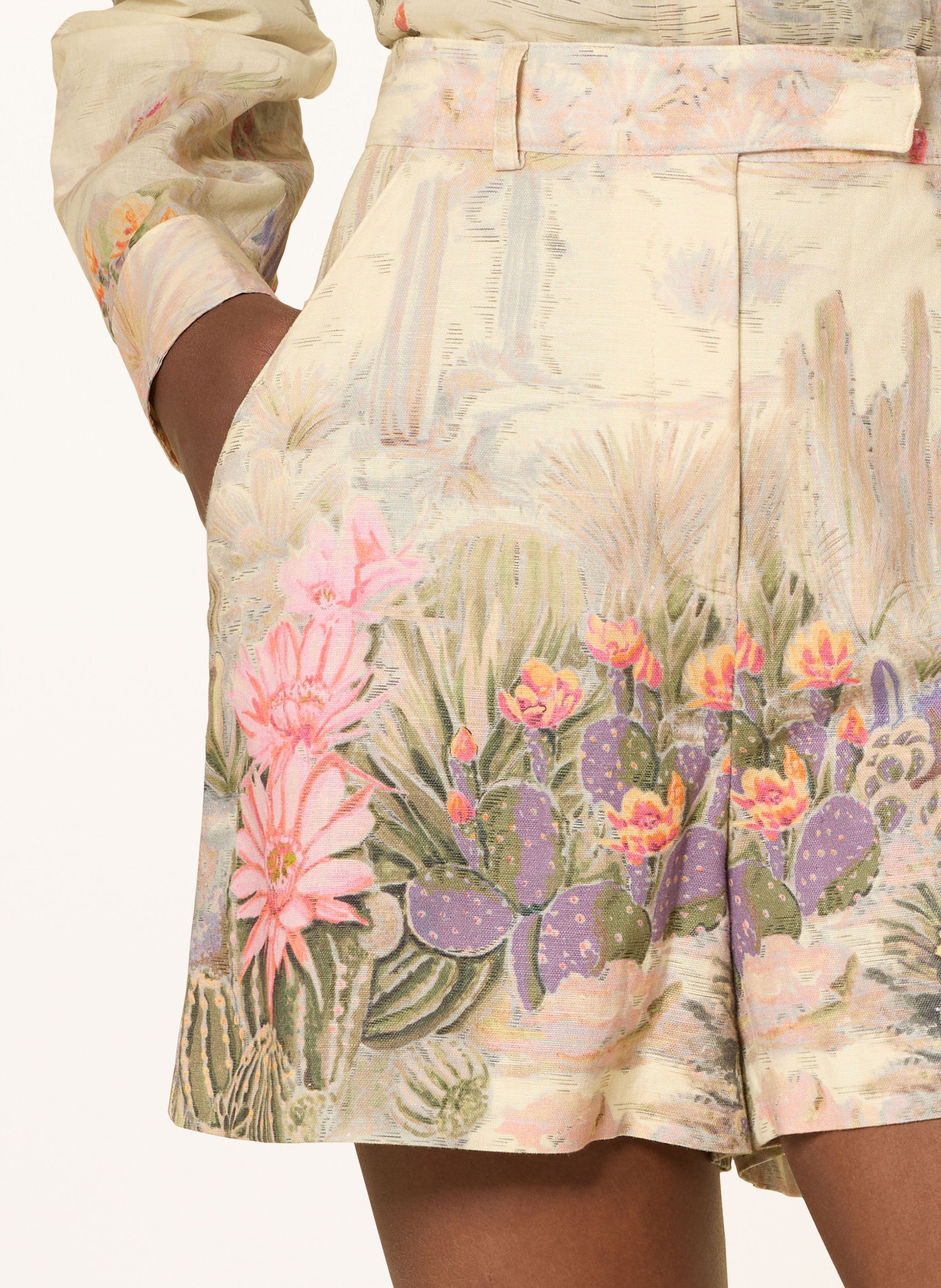 Thumbnail - Riani Shorts Mit Leinen beige