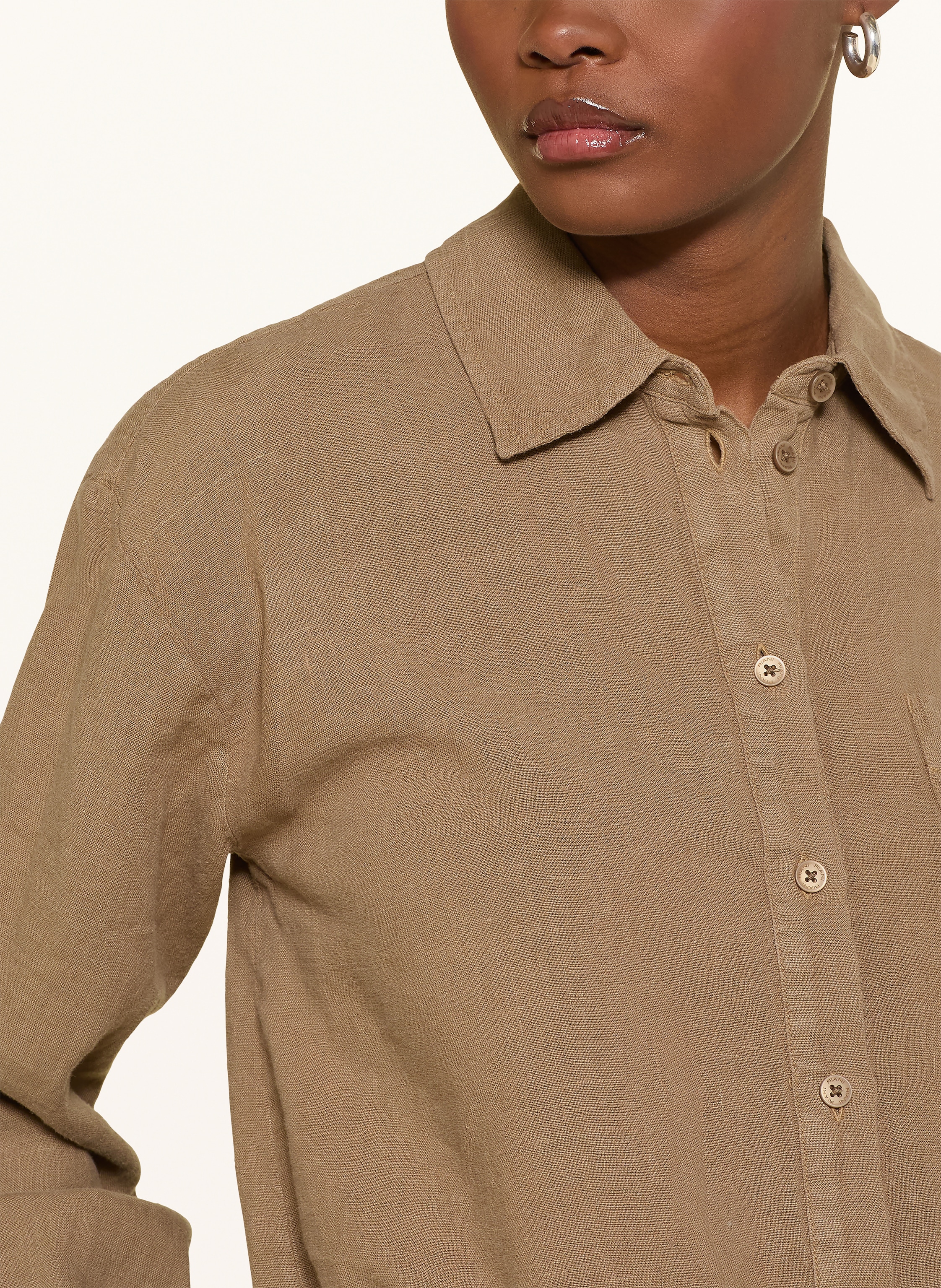 Thumbnail - Riani Hemdbluse Aus Leinen braun