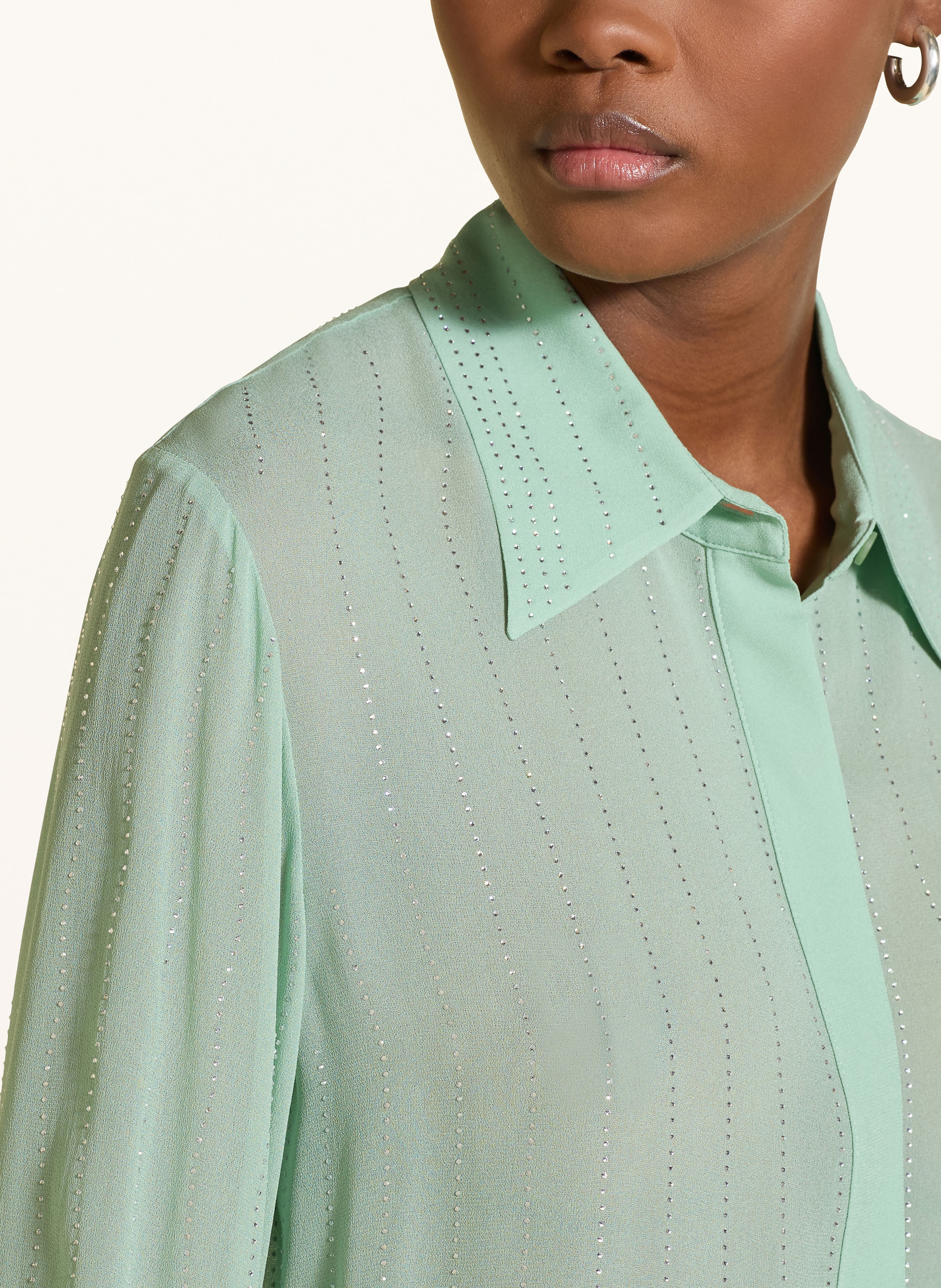 Thumbnail - Riani Hemdbluse Mit Schmucksteinen gruen