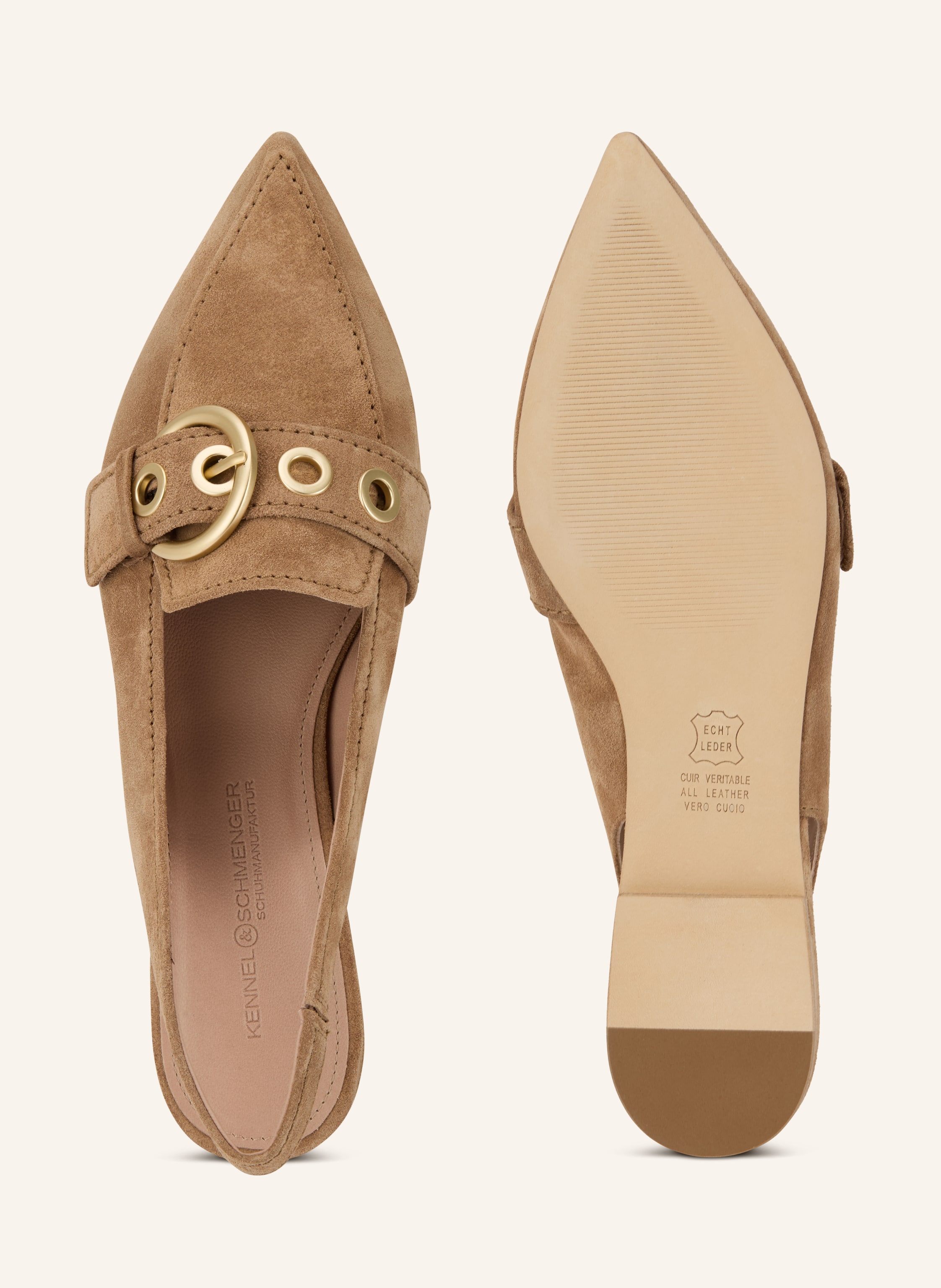 Thumbnail - Kennel & Schmenger Slingballerinas Greta beige