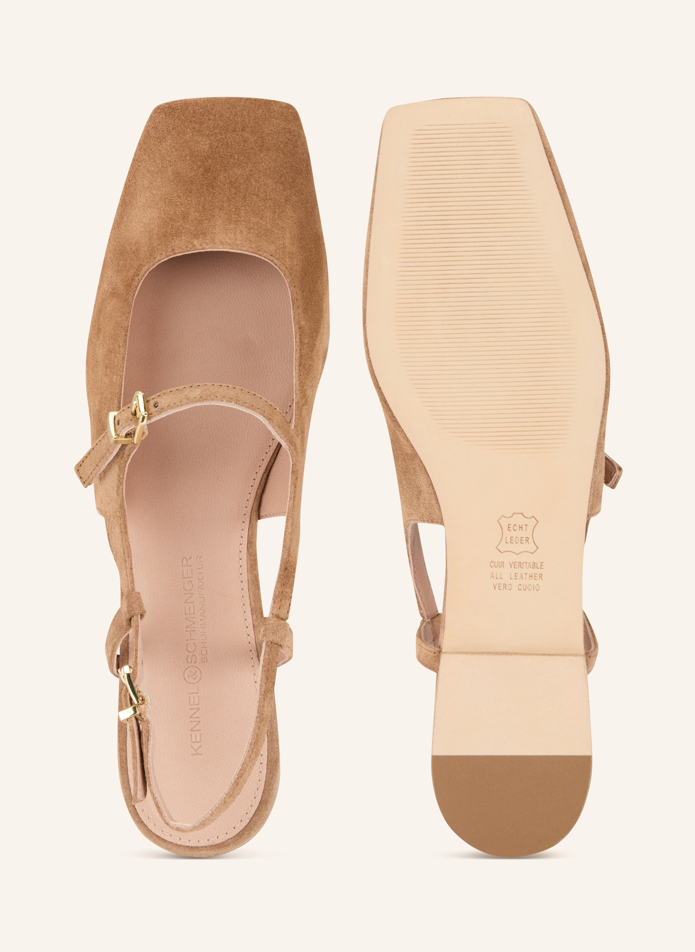 Thumbnail - Kennel & Schmenger Slingballerinas Leila beige