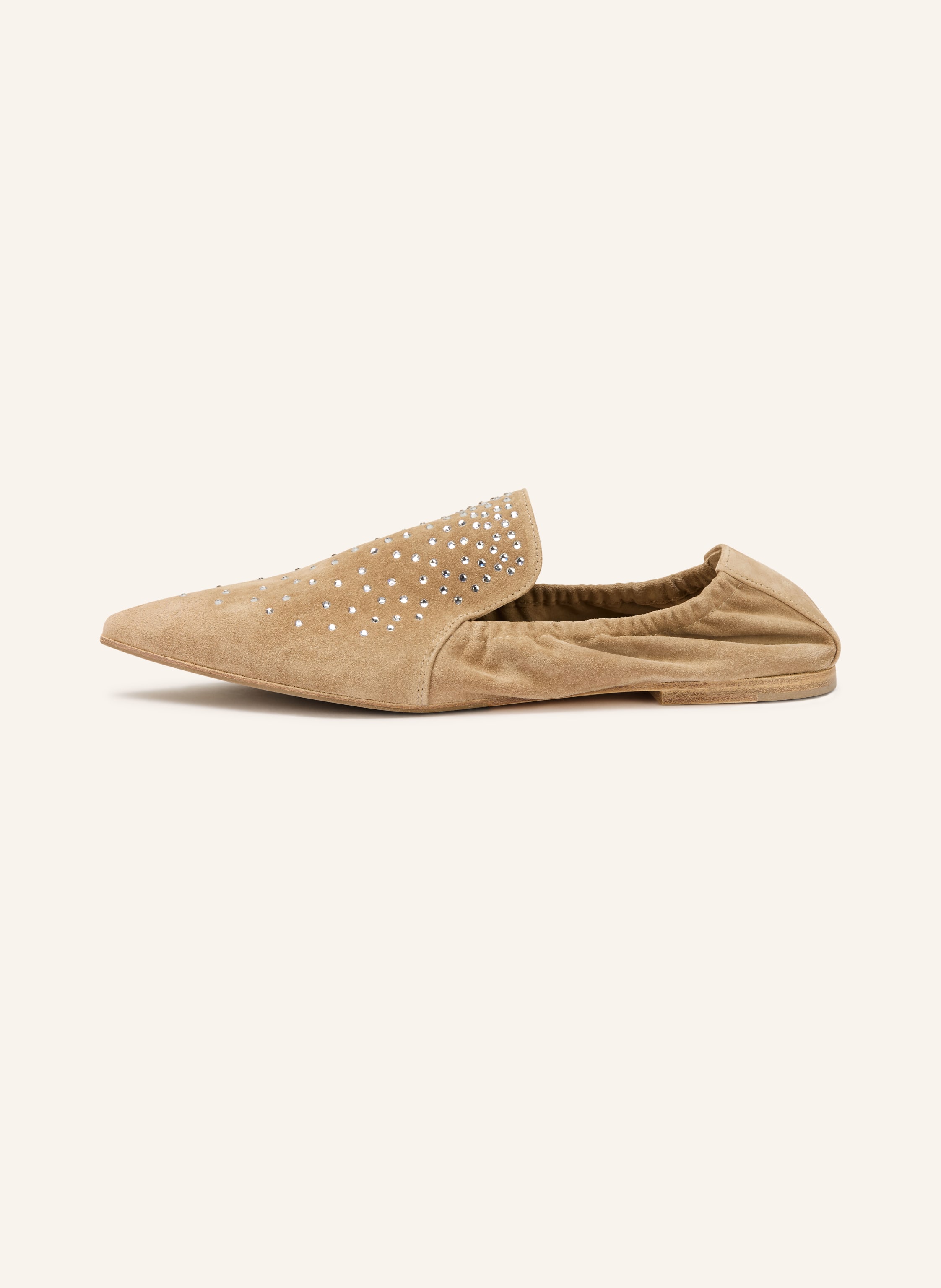 Thumbnail - Kennel & Schmenger Ballerinas Greta Mit Schmucksteinen beige
