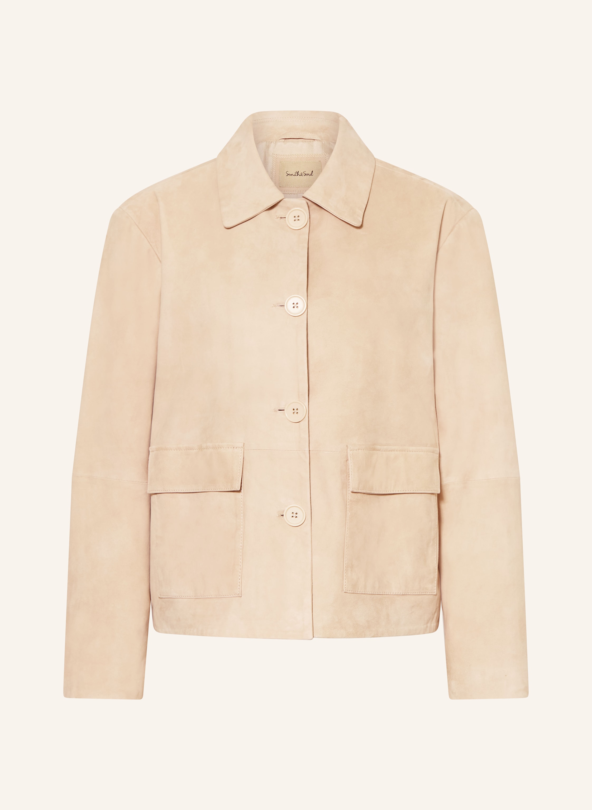 Smith & Soul Lederjacke beige