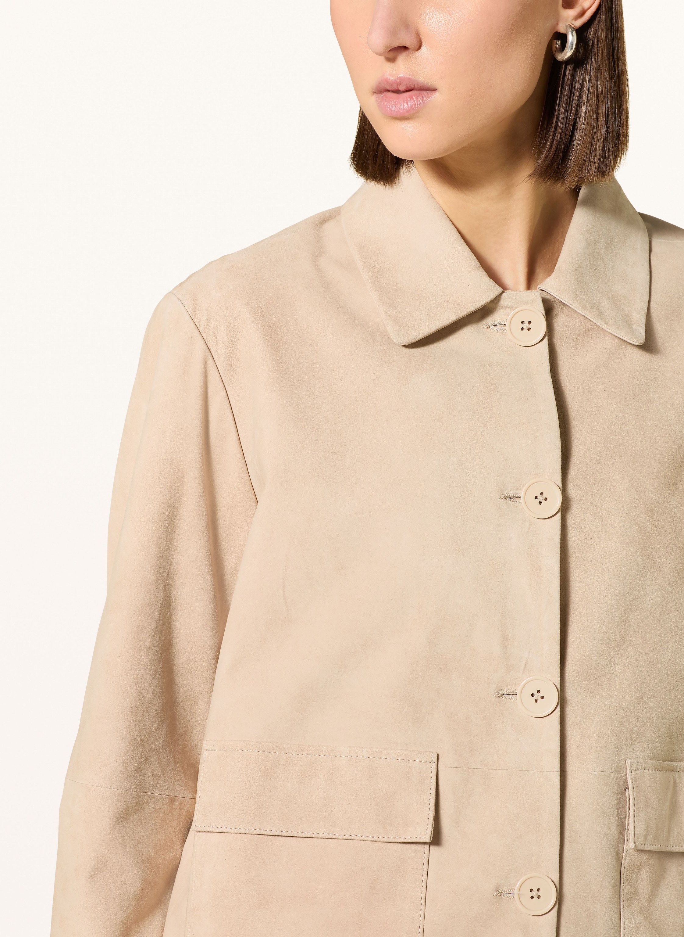Thumbnail - Smith & Soul Lederjacke beige