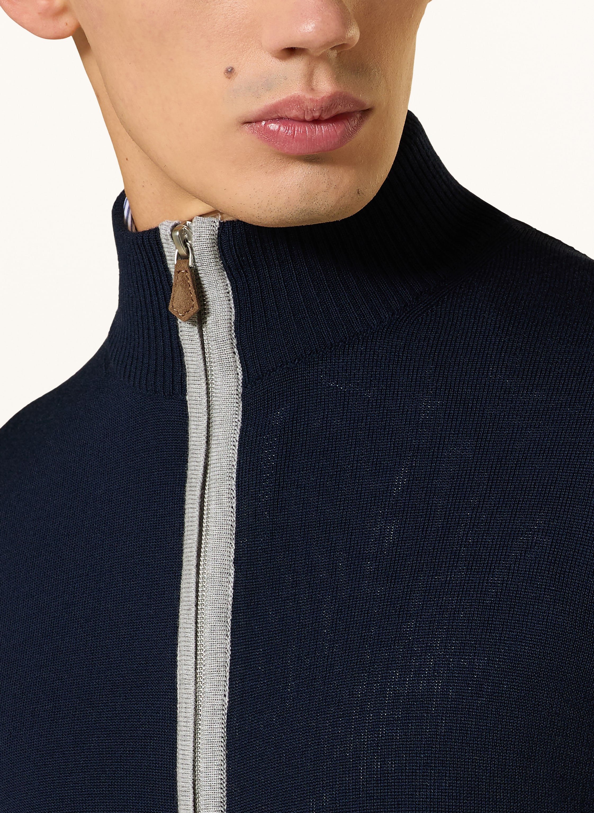 Thumbnail - Stenströms Strickjacke Aus Merinowolle blau