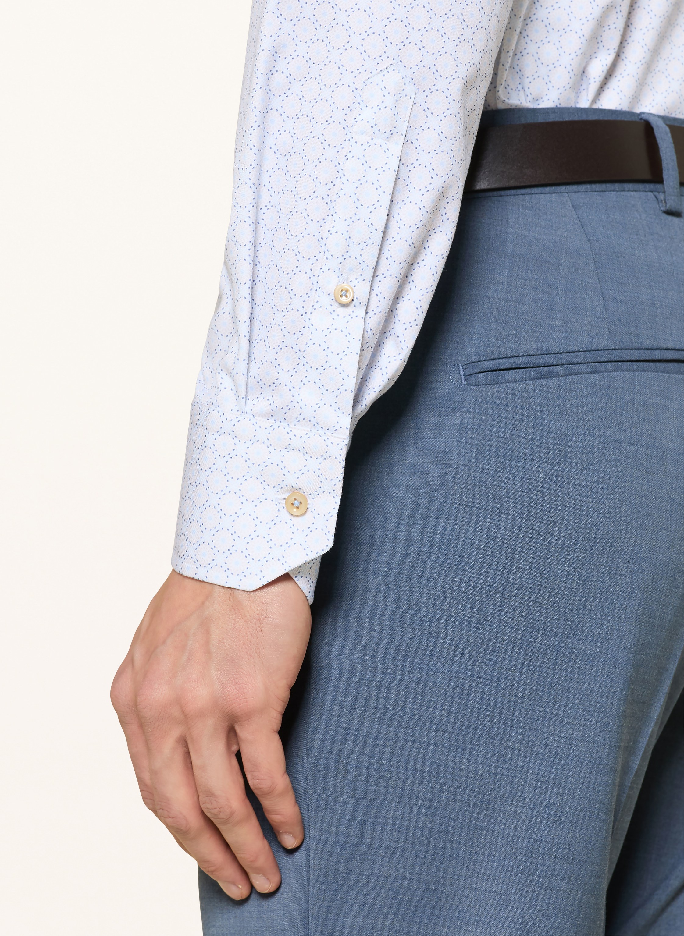 Thumbnail - Stenströms Hemd Classic Fit blau