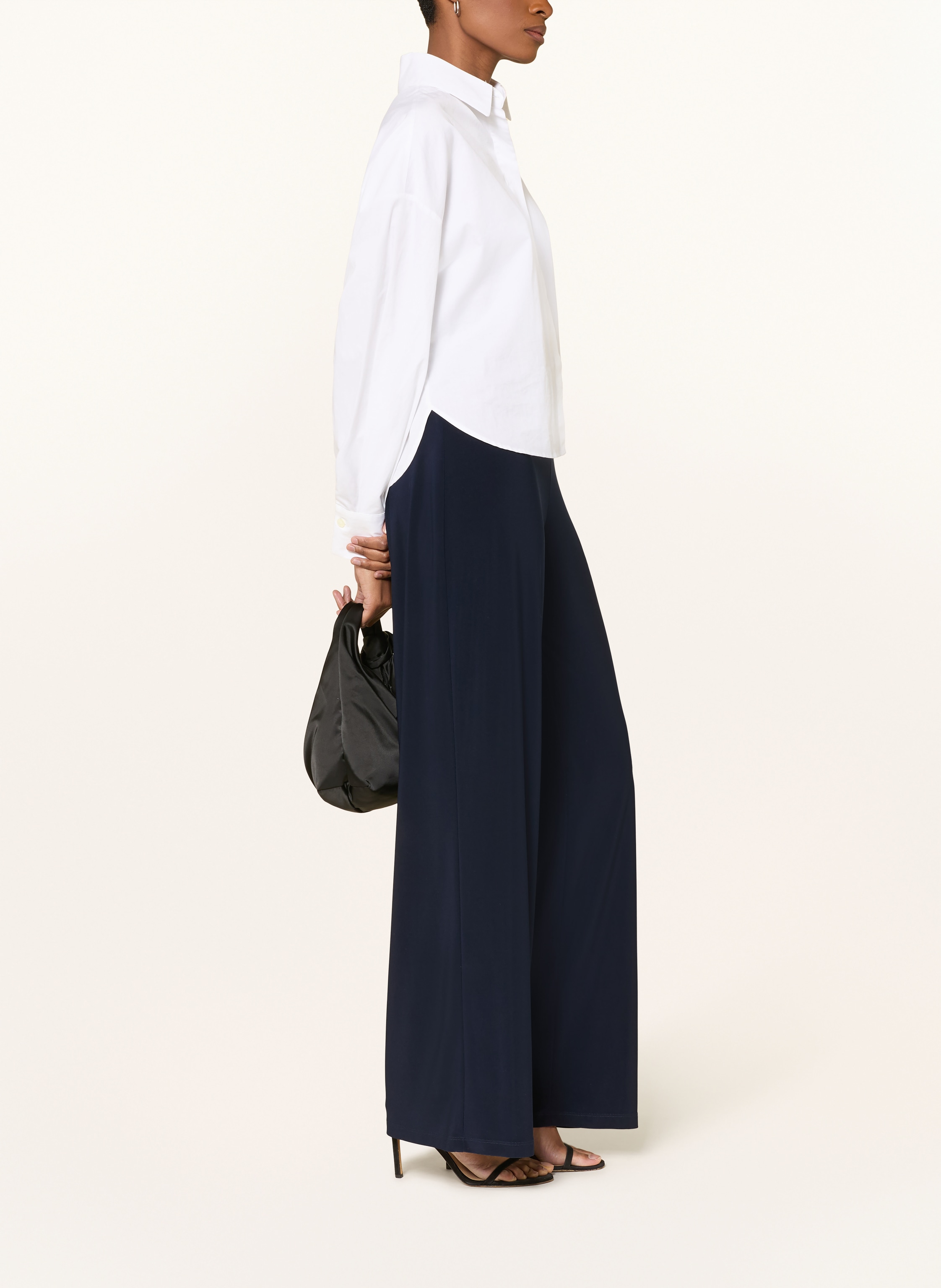 Thumbnail - Joseph Ribkoff Signature Marlenehose Aus Jersey blau