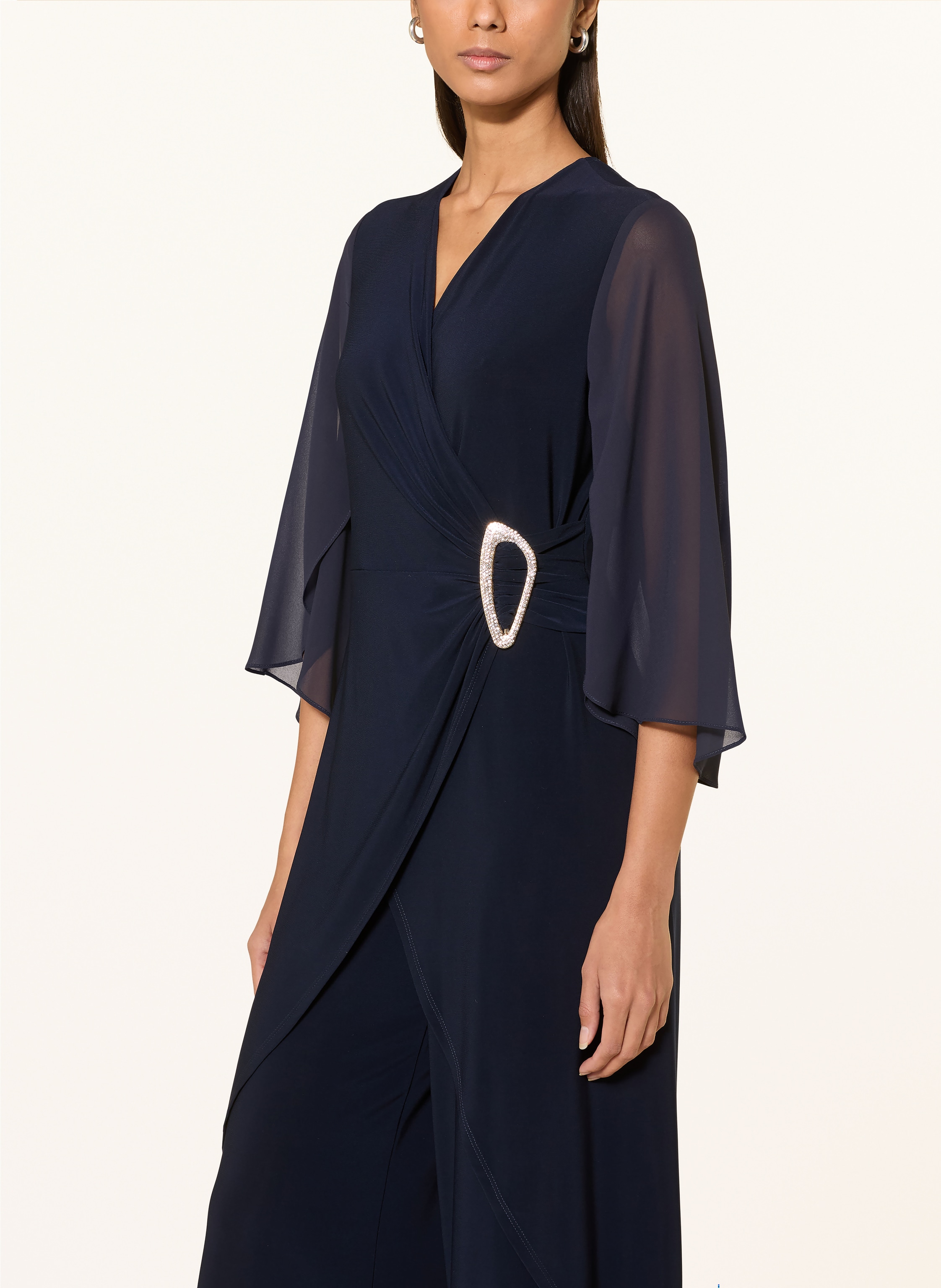 Thumbnail - Joseph Ribkoff Signature Jumpsuit Mit Schmucksteinen blau