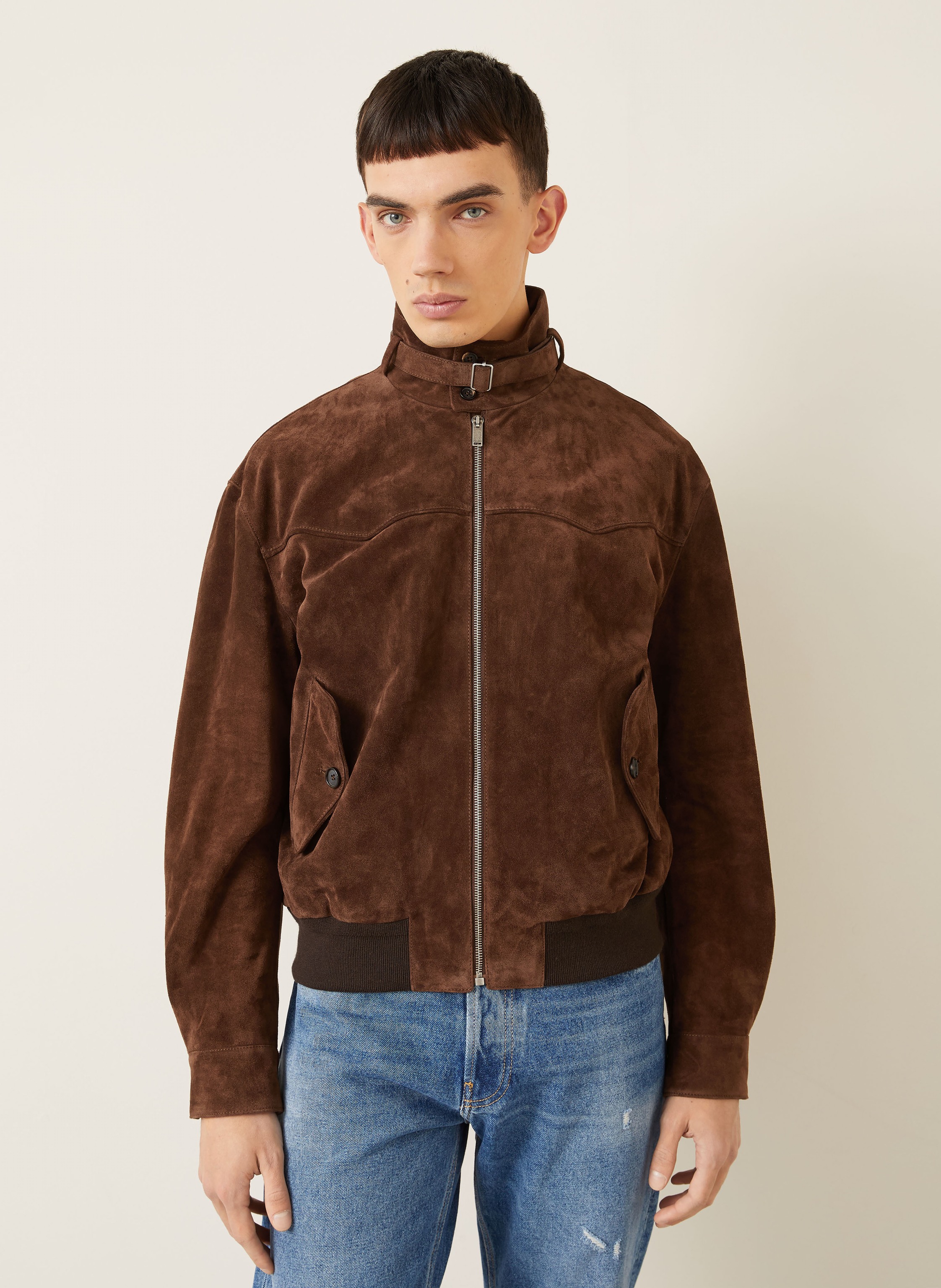 Thumbnail - Mcqueen Lederjacke braun