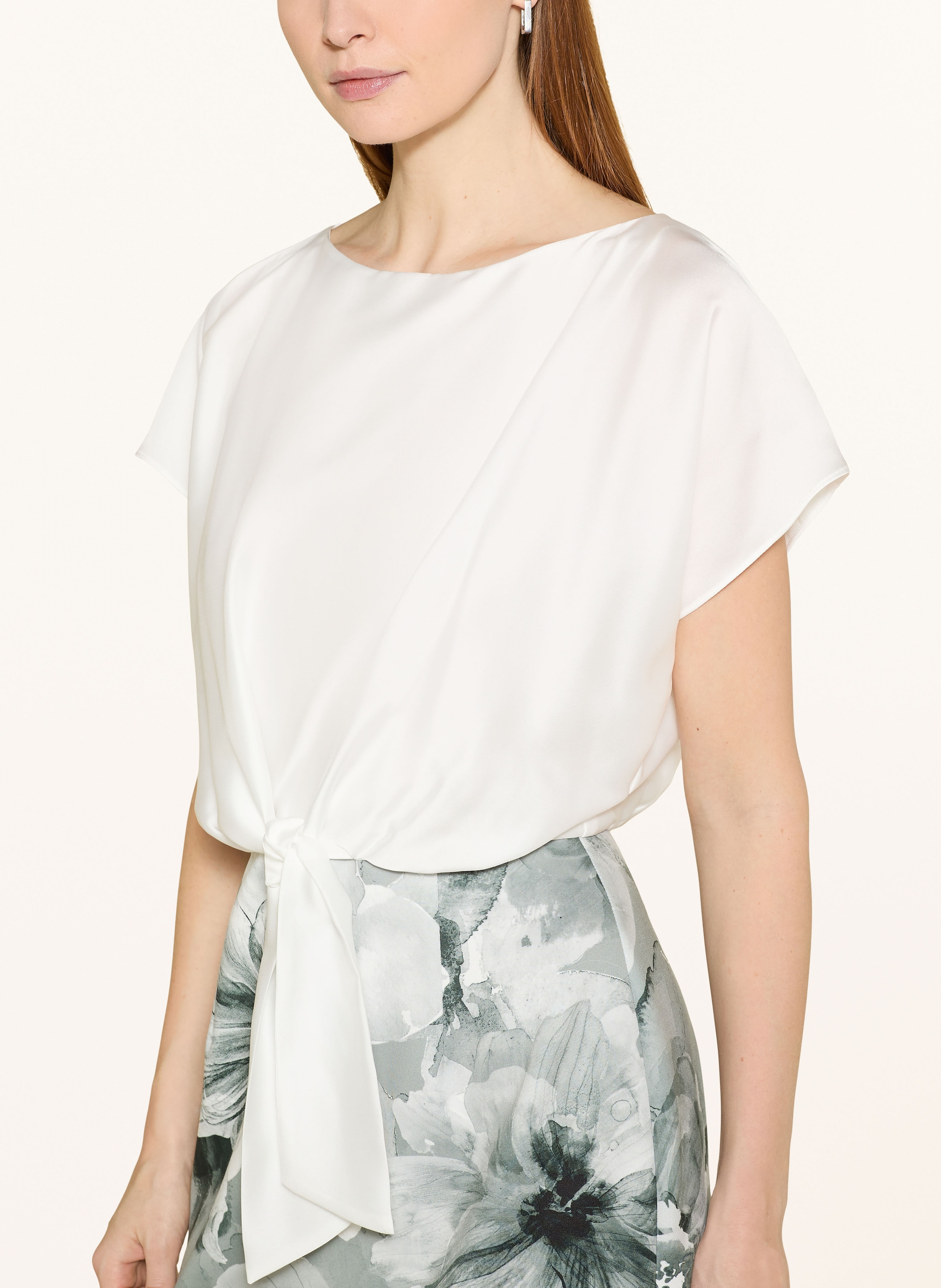 Thumbnail - Swing Etuikleid Im Materialmix gruen