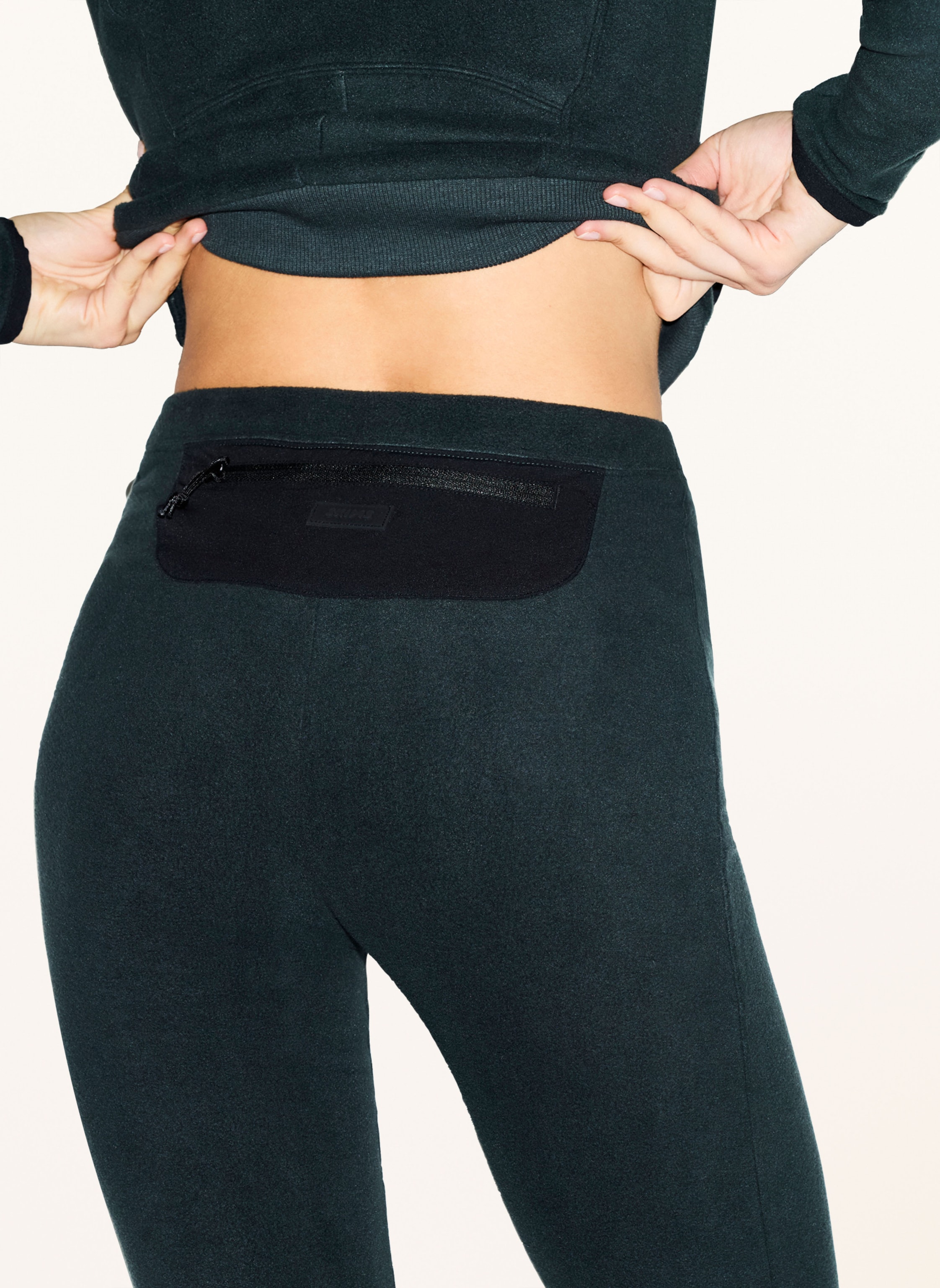 Thumbnail - Skims Lounge-Hose Fleece Lounge Aus Fleece gruen